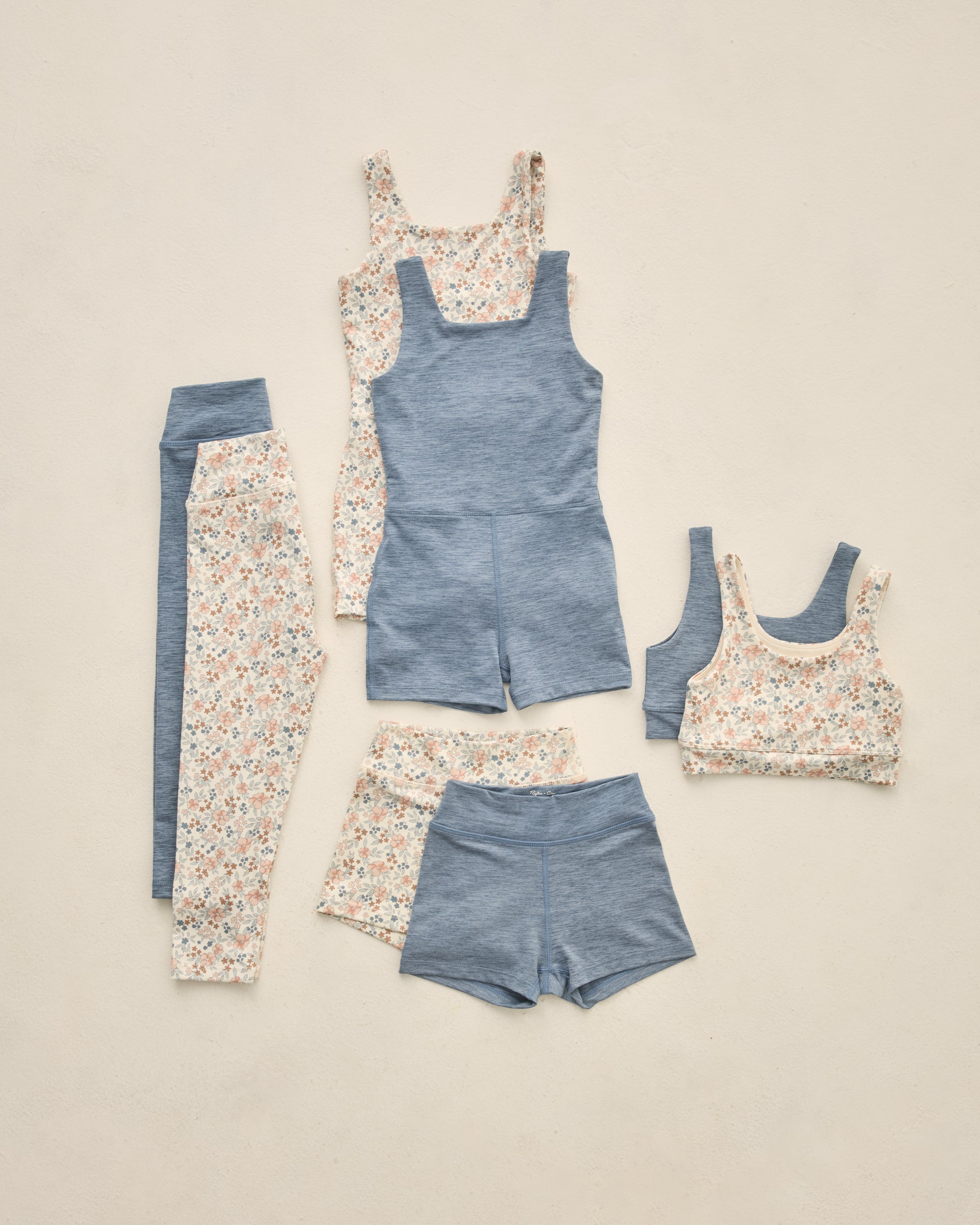 Swift Sports Bra || Heathered Marine