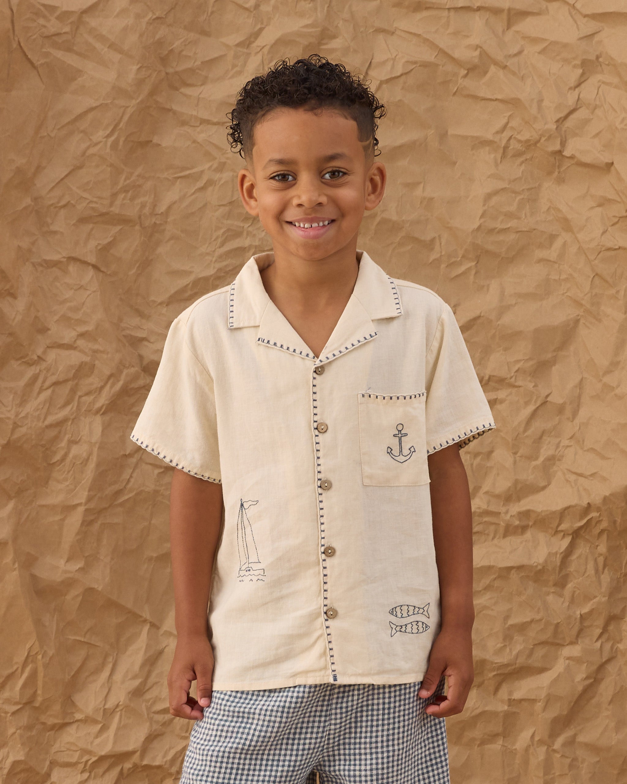 Lapel Collar Shirt || Sailor