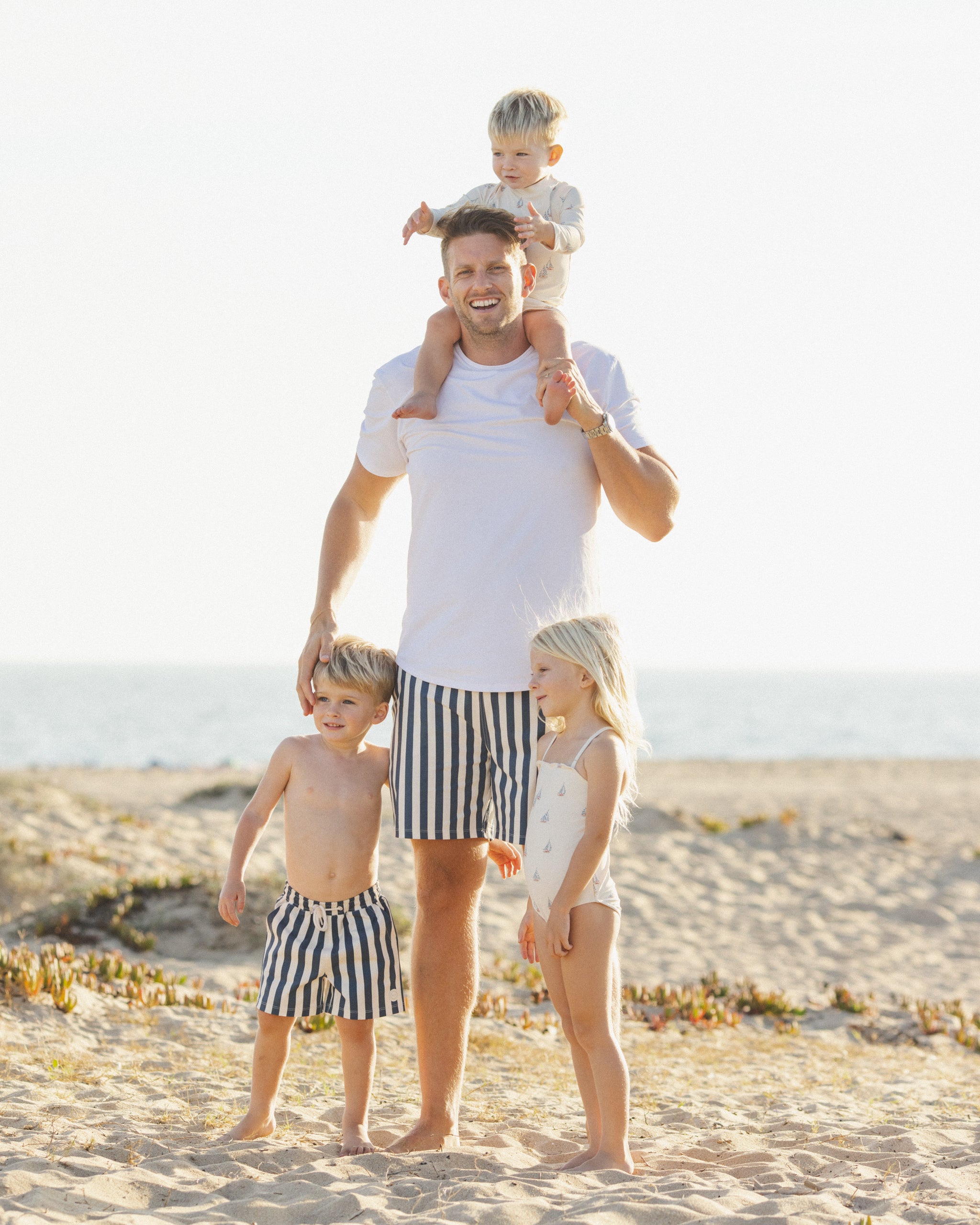Boardshort || Navy Stripe