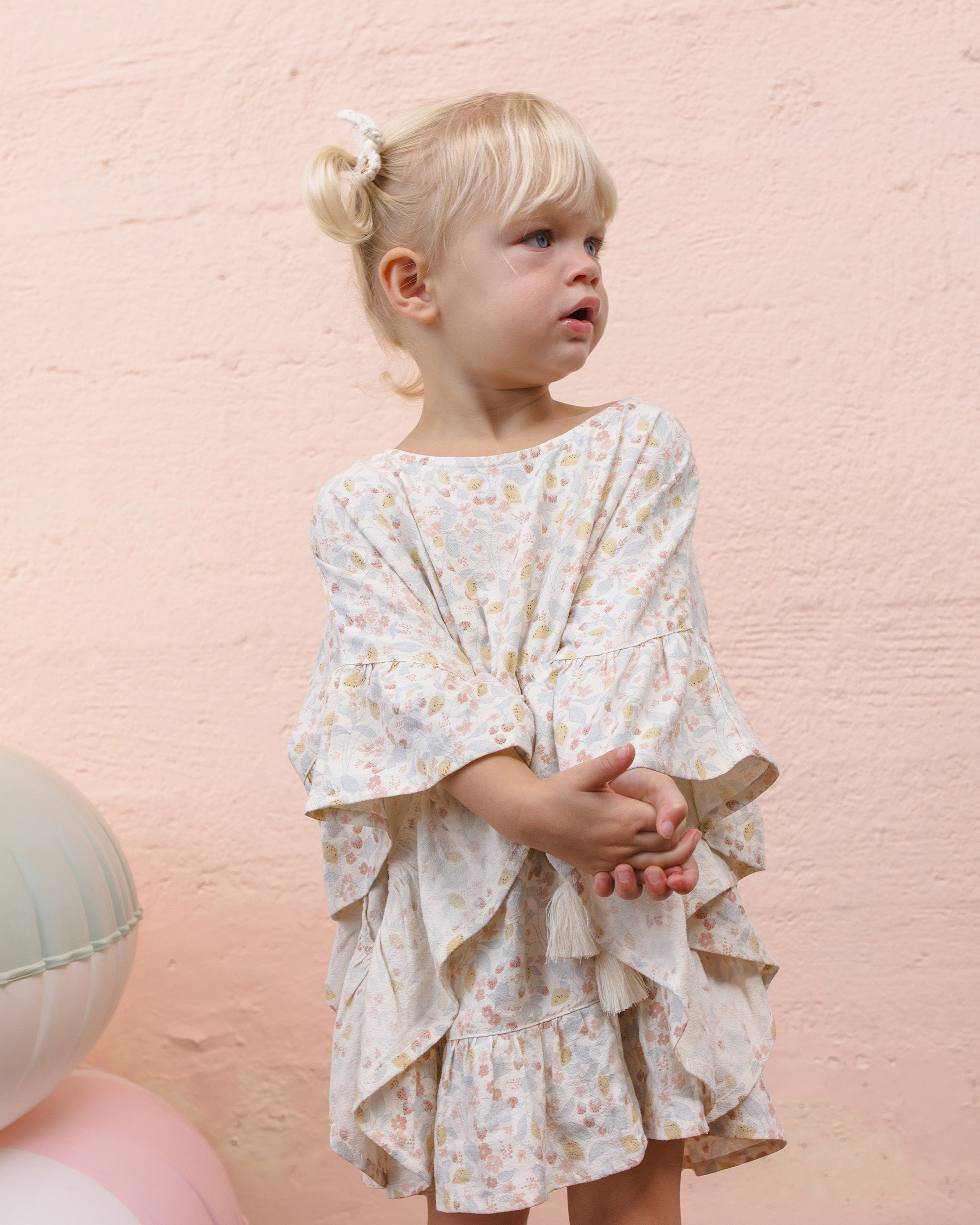 Kaftan Cover Up Summer Garden - Ivory
