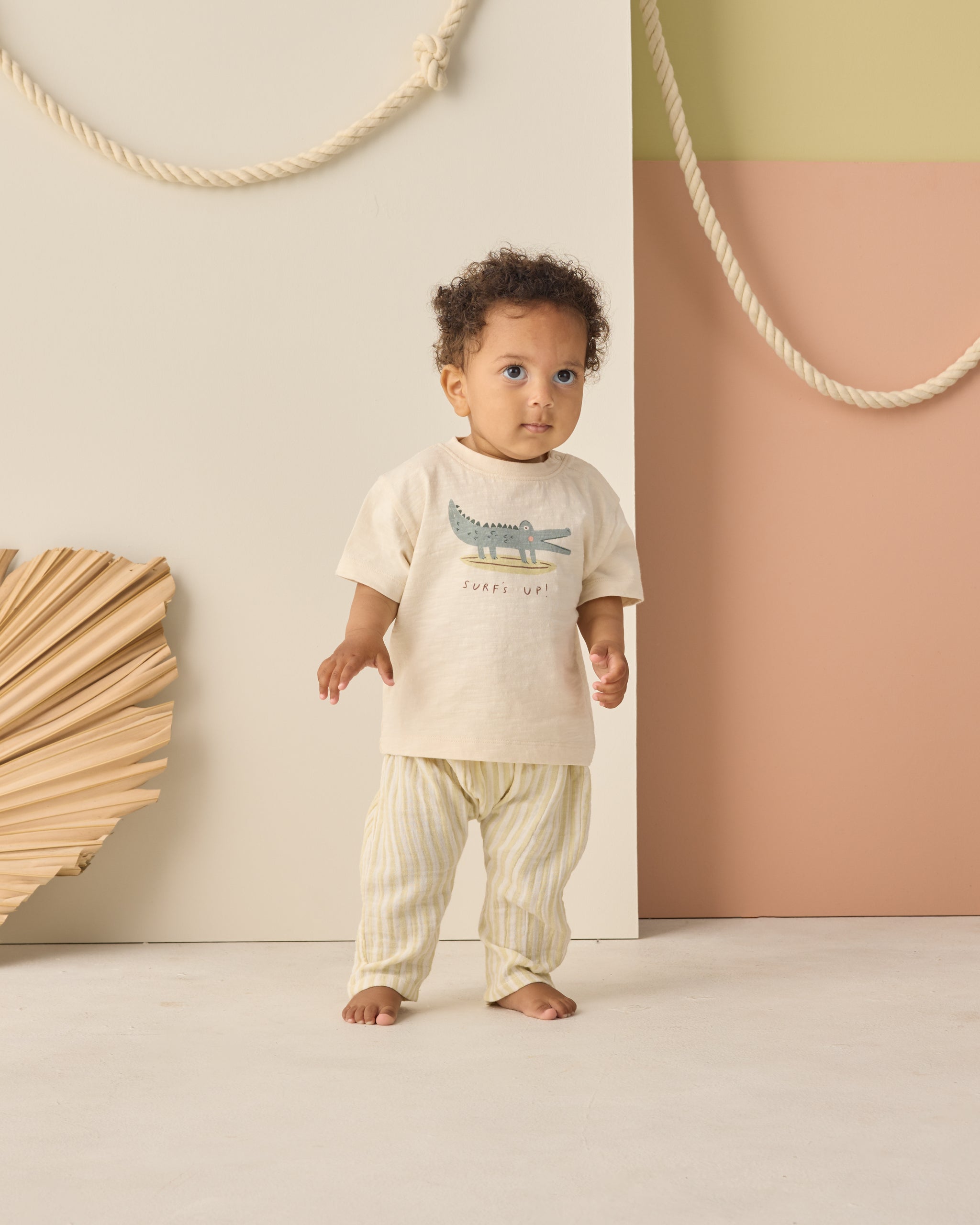 Rowan Pant || Citron Stripe