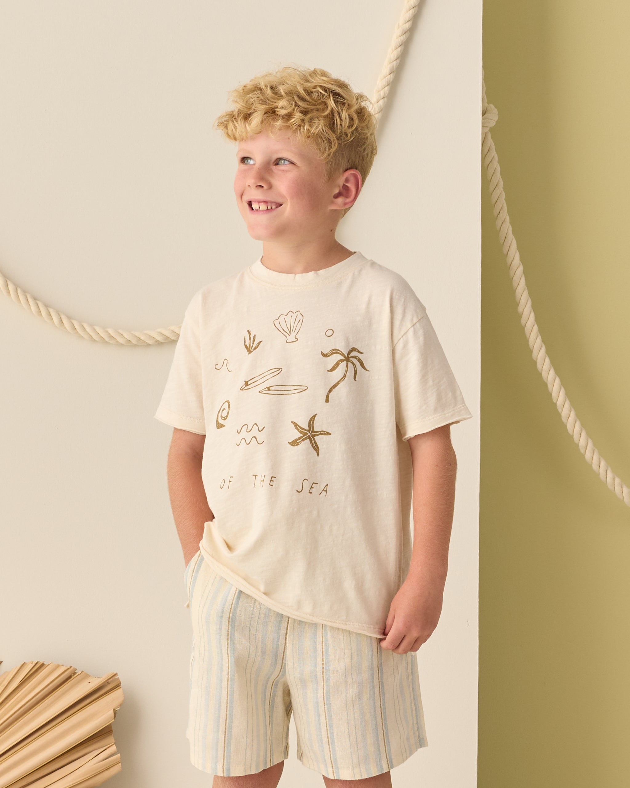 Raw Edge Tee || Of the Sea