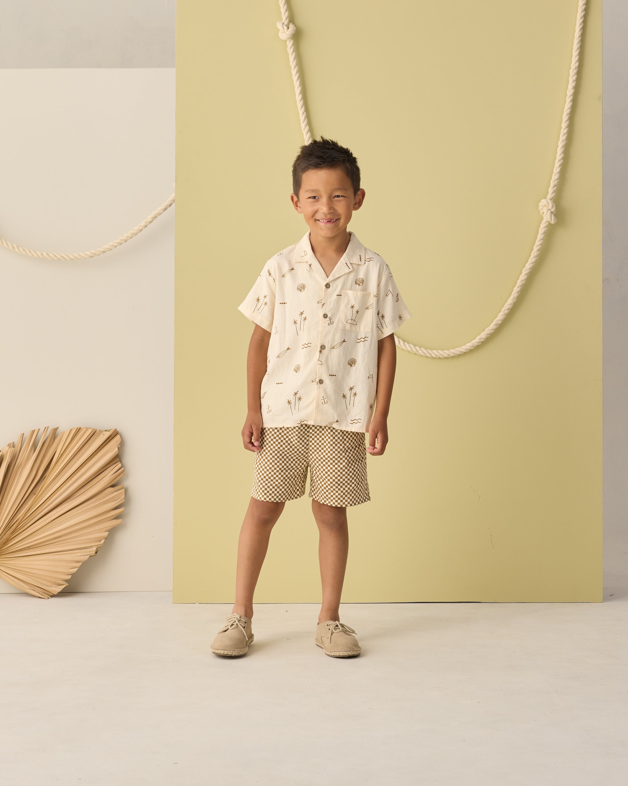 Boardshort || Ocre Check