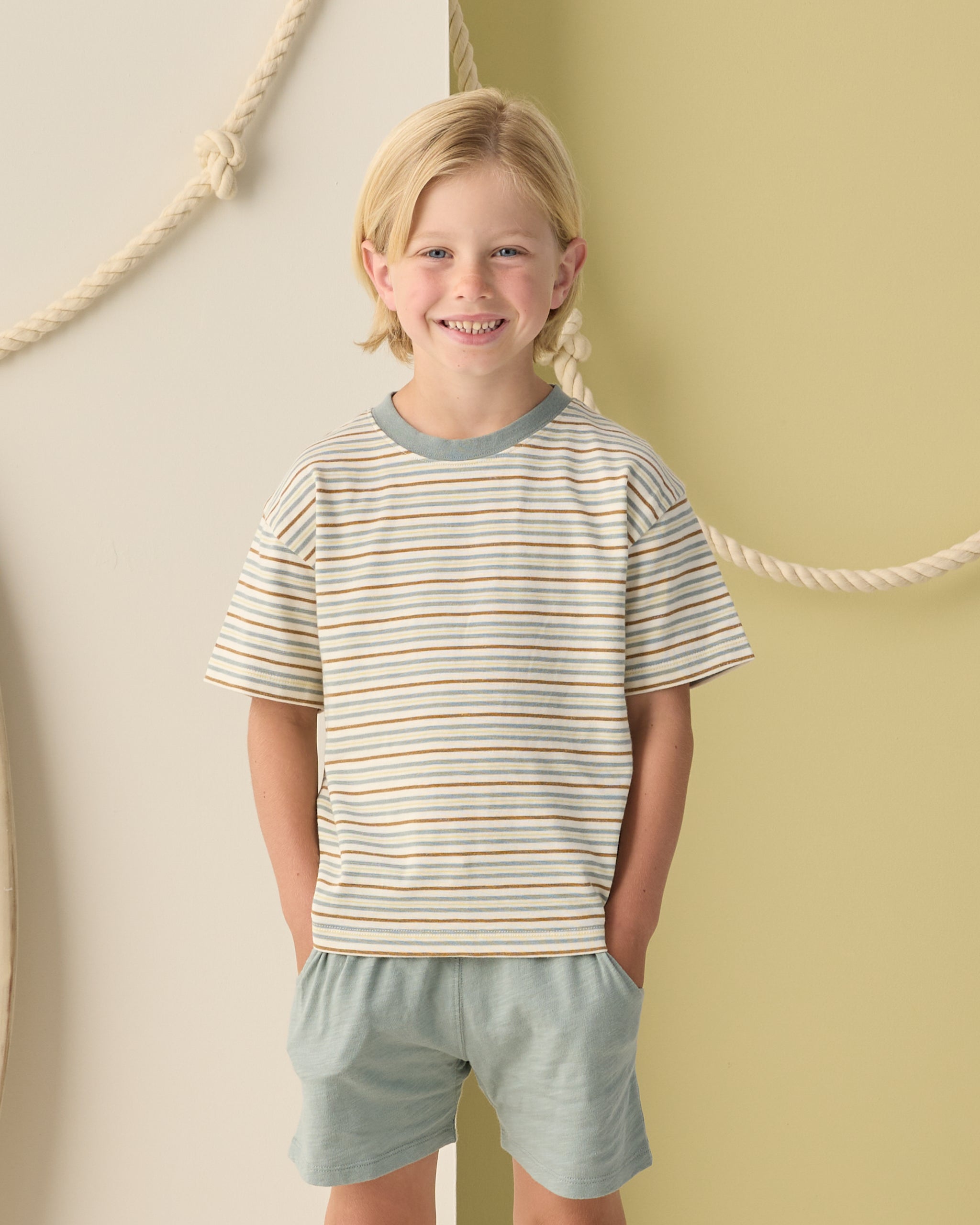 Relaxed Tee || Vintage Stripe