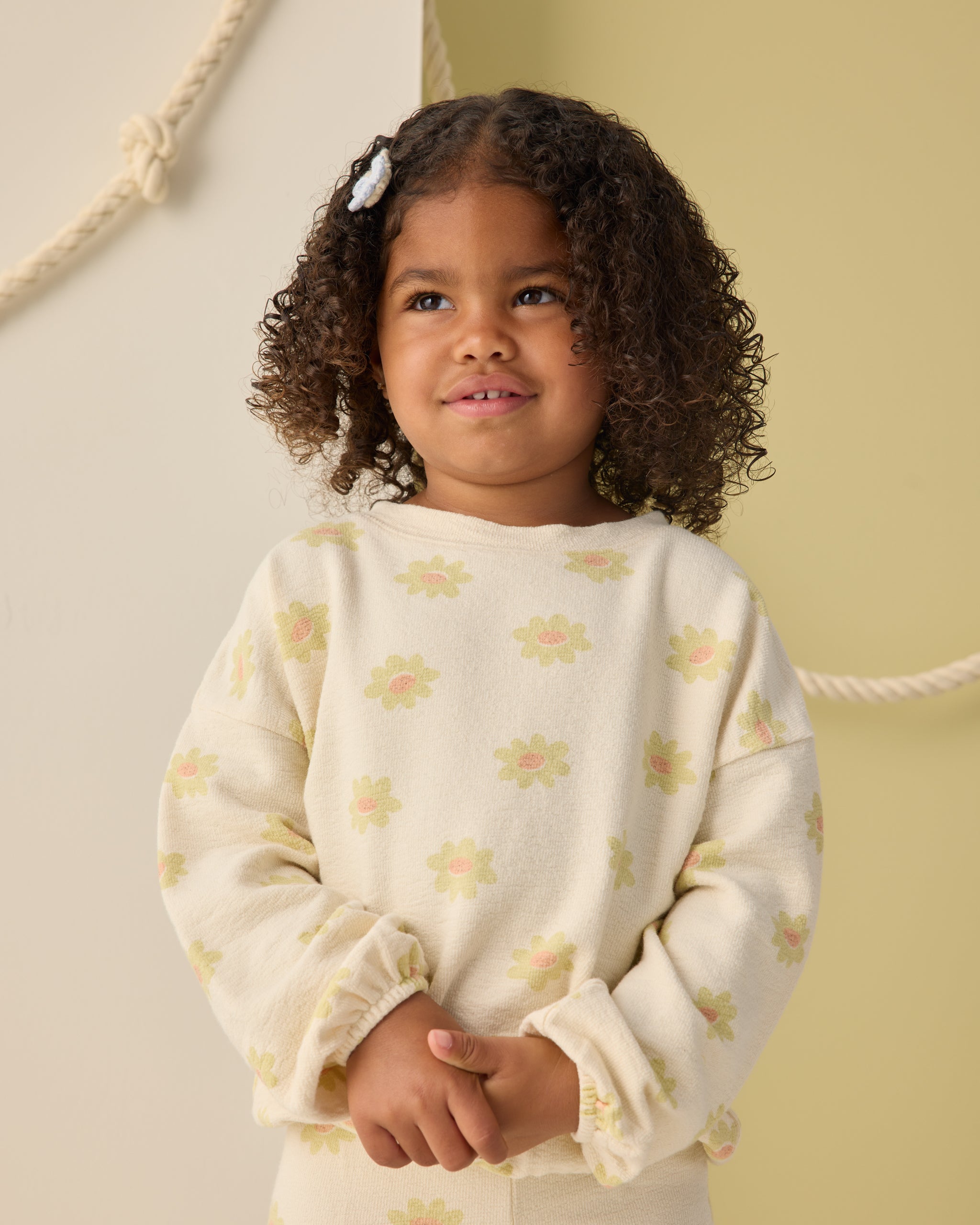 Spongey Knit Set || Yellow Daisy