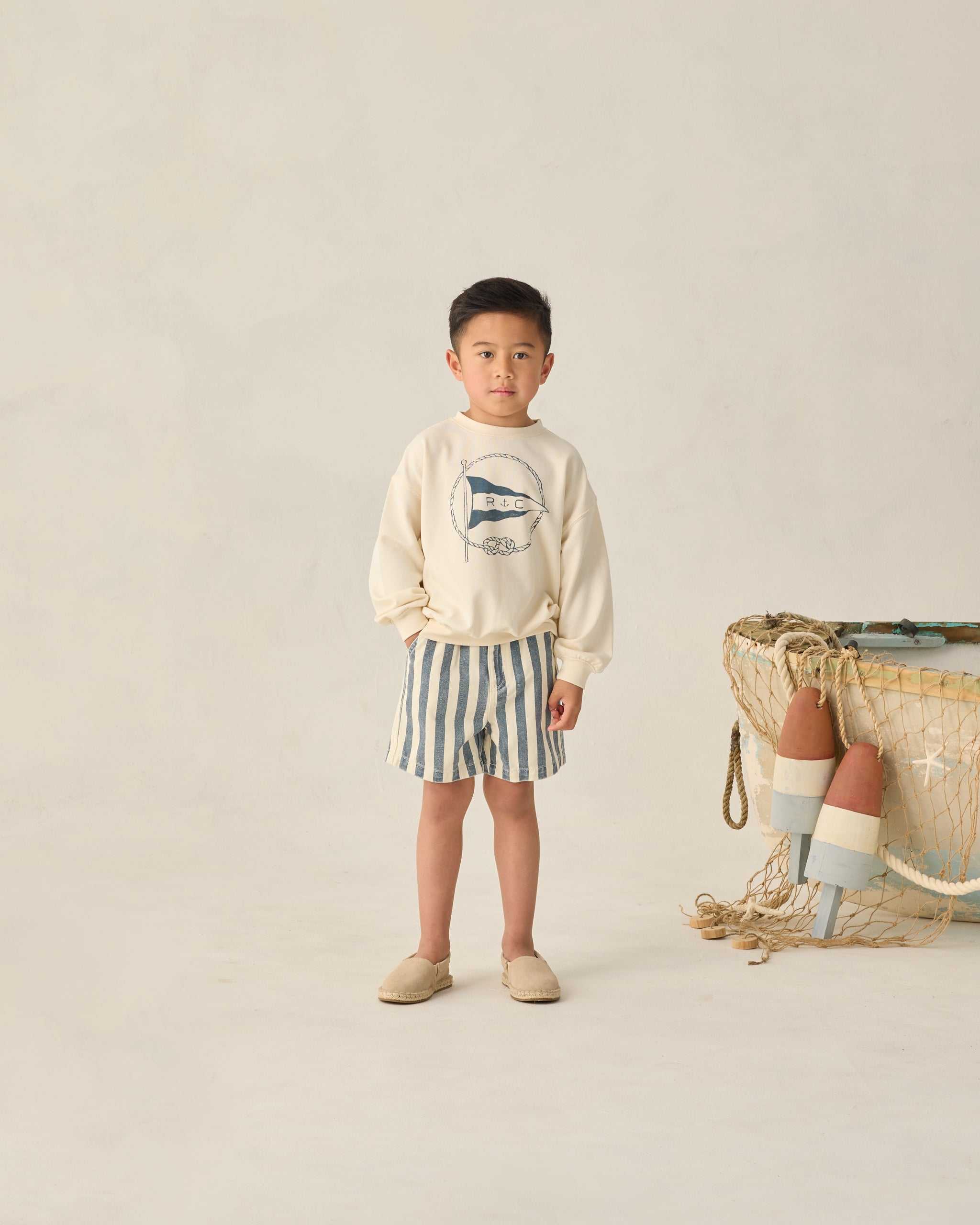 Dawson Short || Navy Stripe