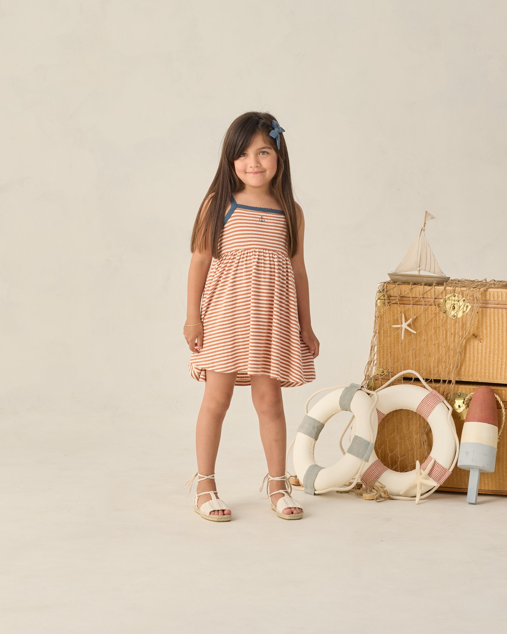 Lea Dress || Poppy Stripe