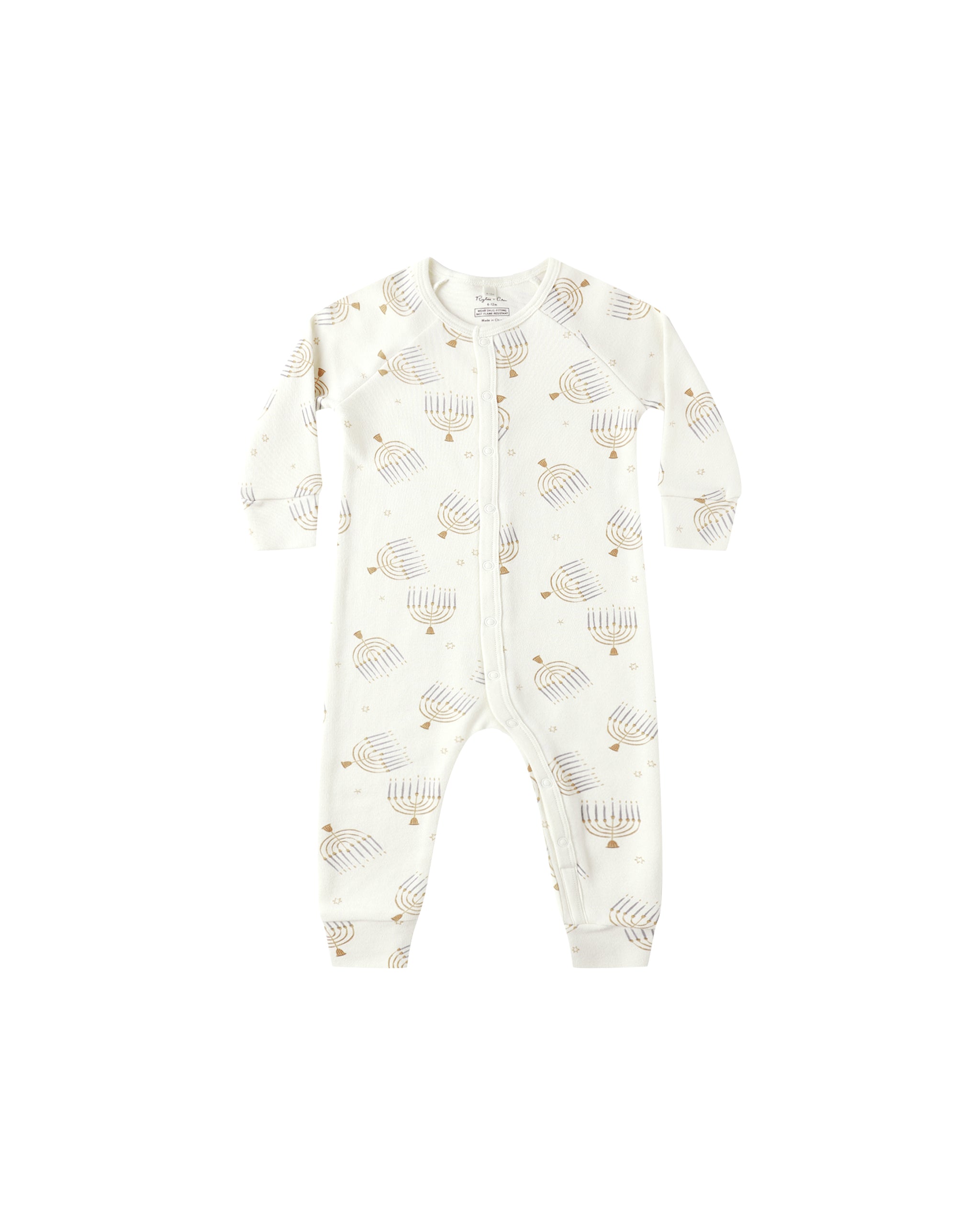 Organic Long John Pajamas || Hanukkah