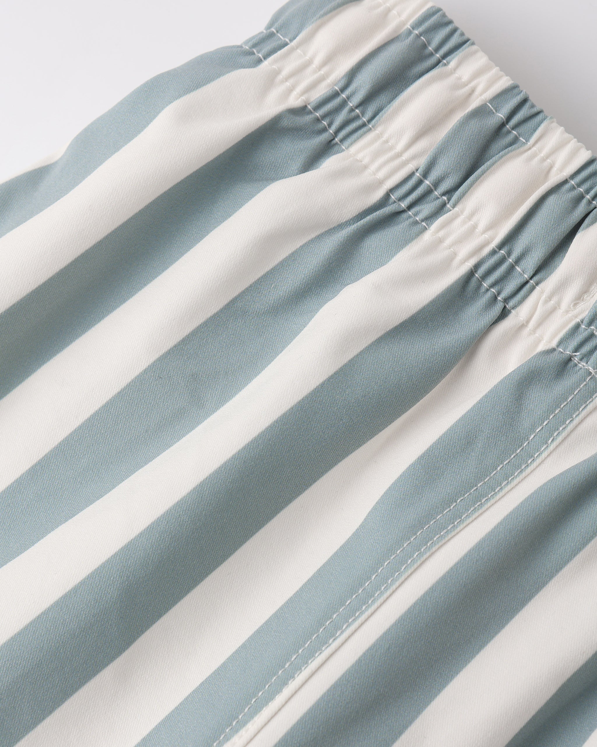 Swim Trunk || Green Stripe