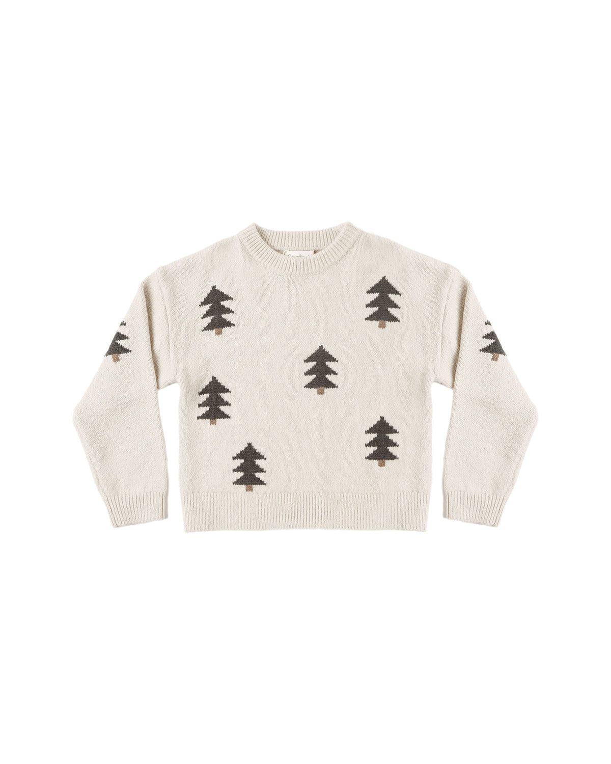 Aspen Sweater - Tree Jacquard Parchment
