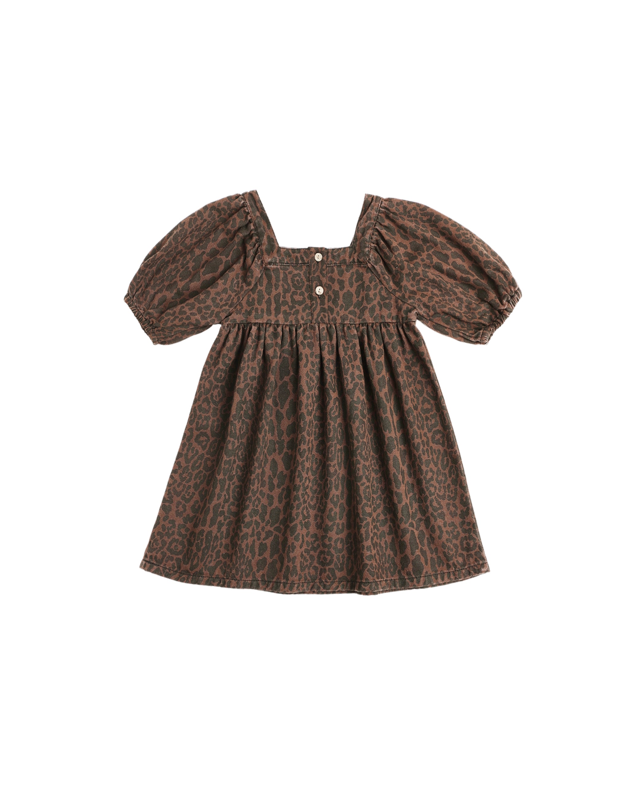 Gretta Babydoll Dress || Leopard