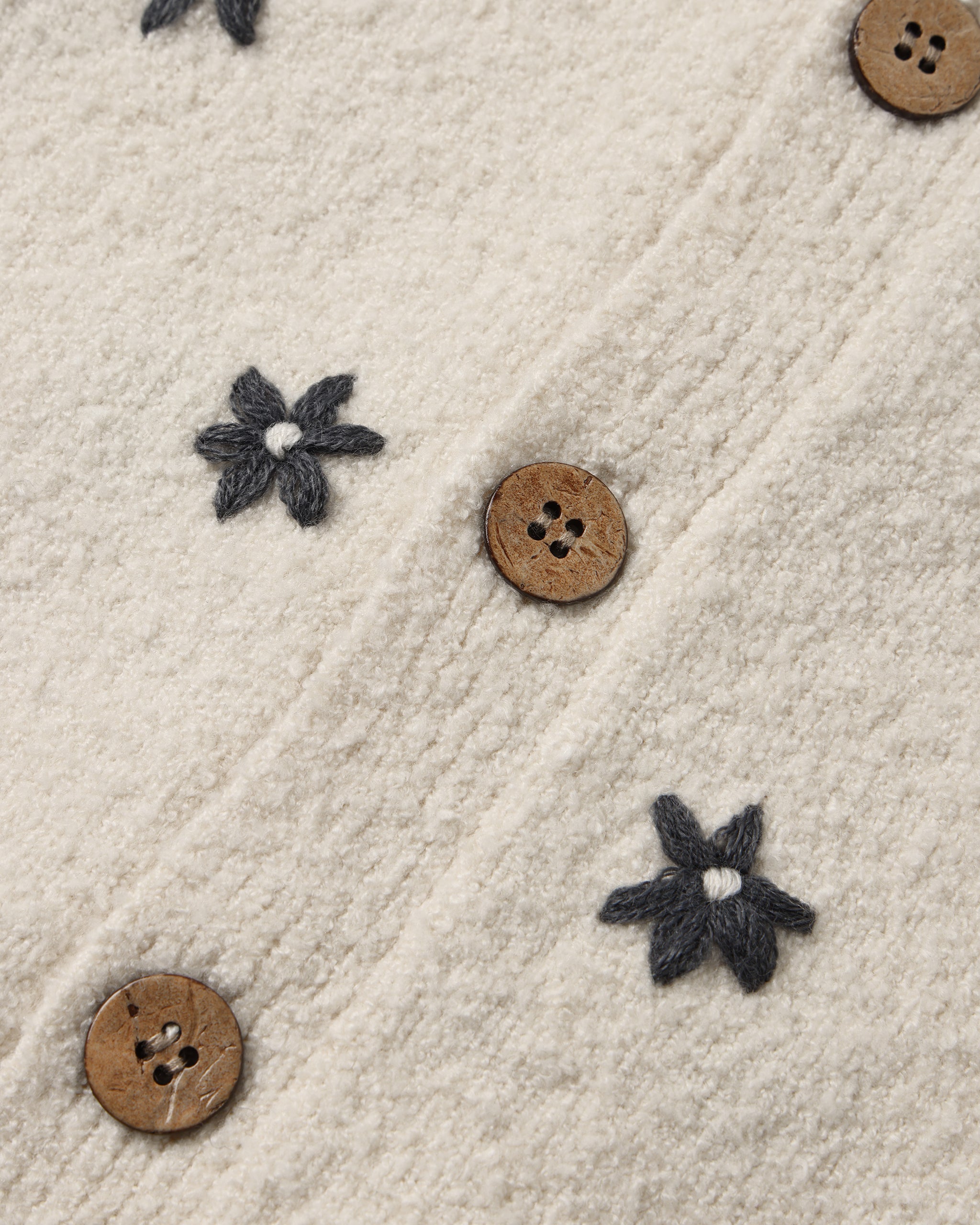 Tulip Cardigan Midnight Daisy - Natural