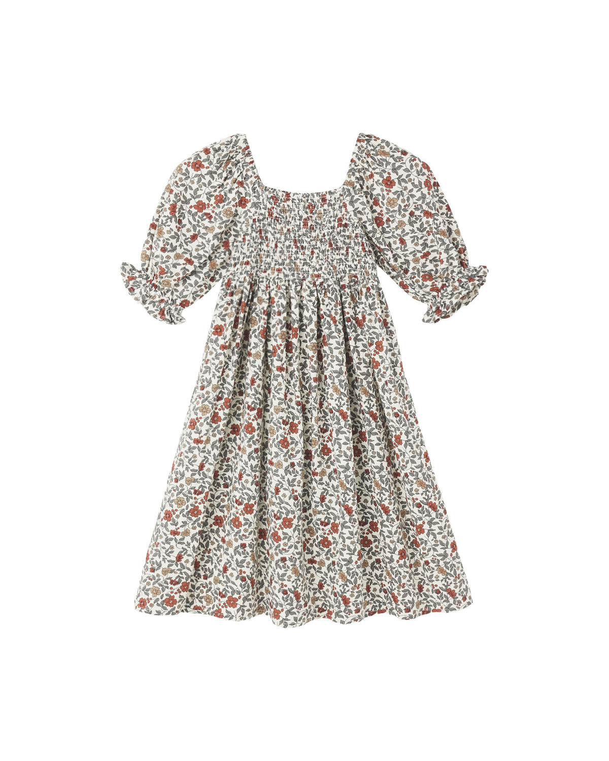 Adelaide Dress - Holiday Floral Natural