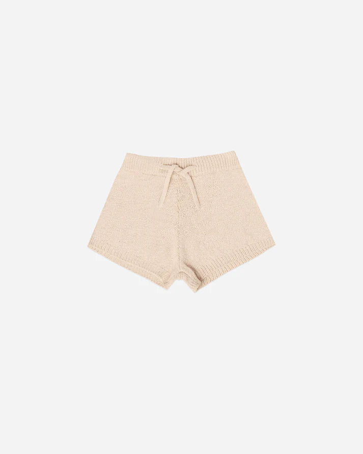 KNIT SHORTS || HEATHERED SHELL
