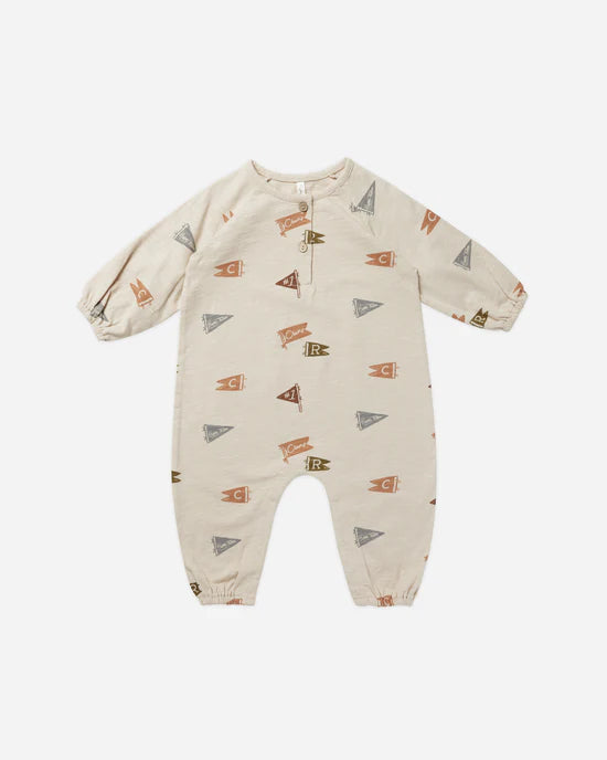 HENLEY BUBBLE JUMPSUIT || FLAGS