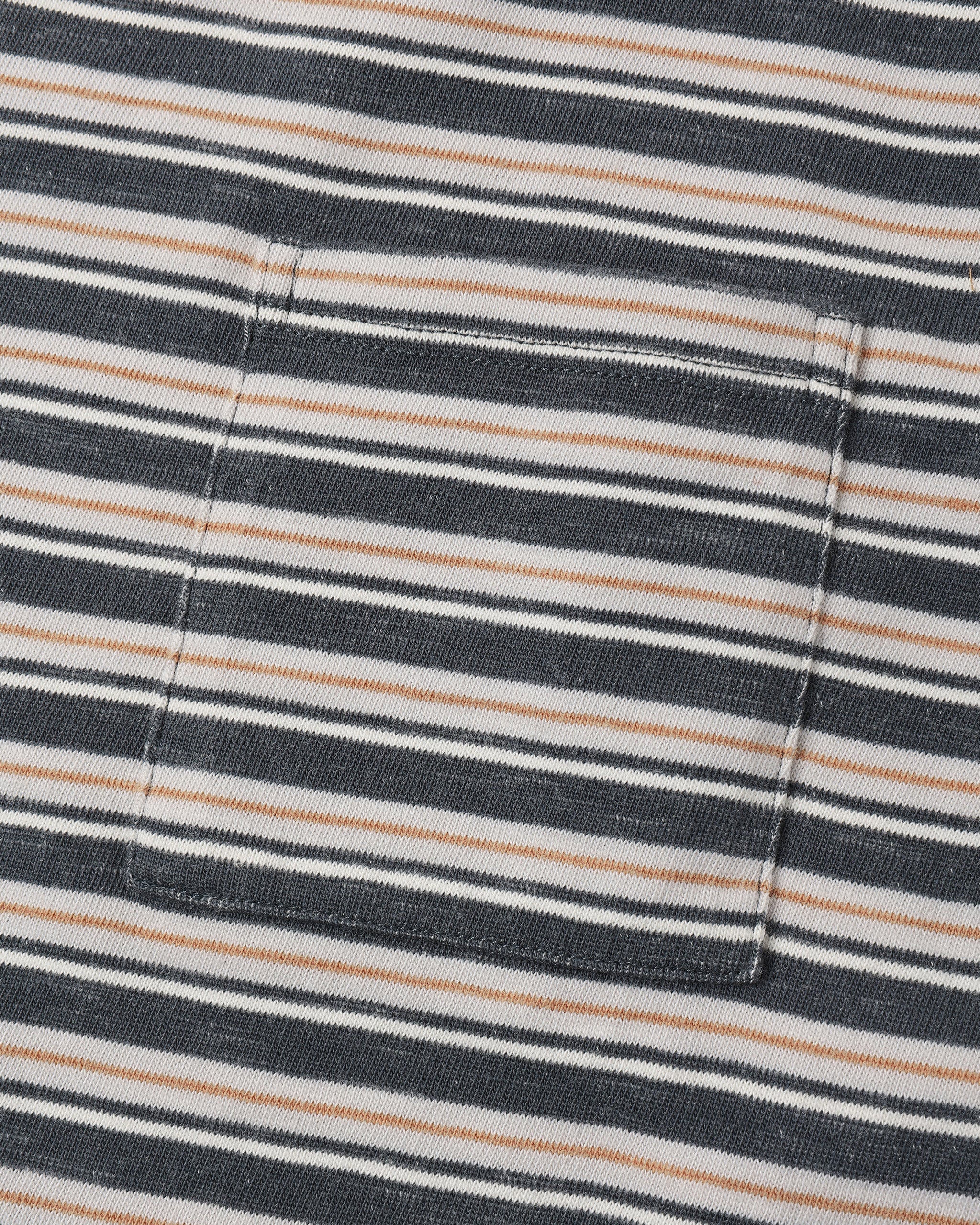 Relaxed Long Sleeve Tee Blue Stripe - Midnight