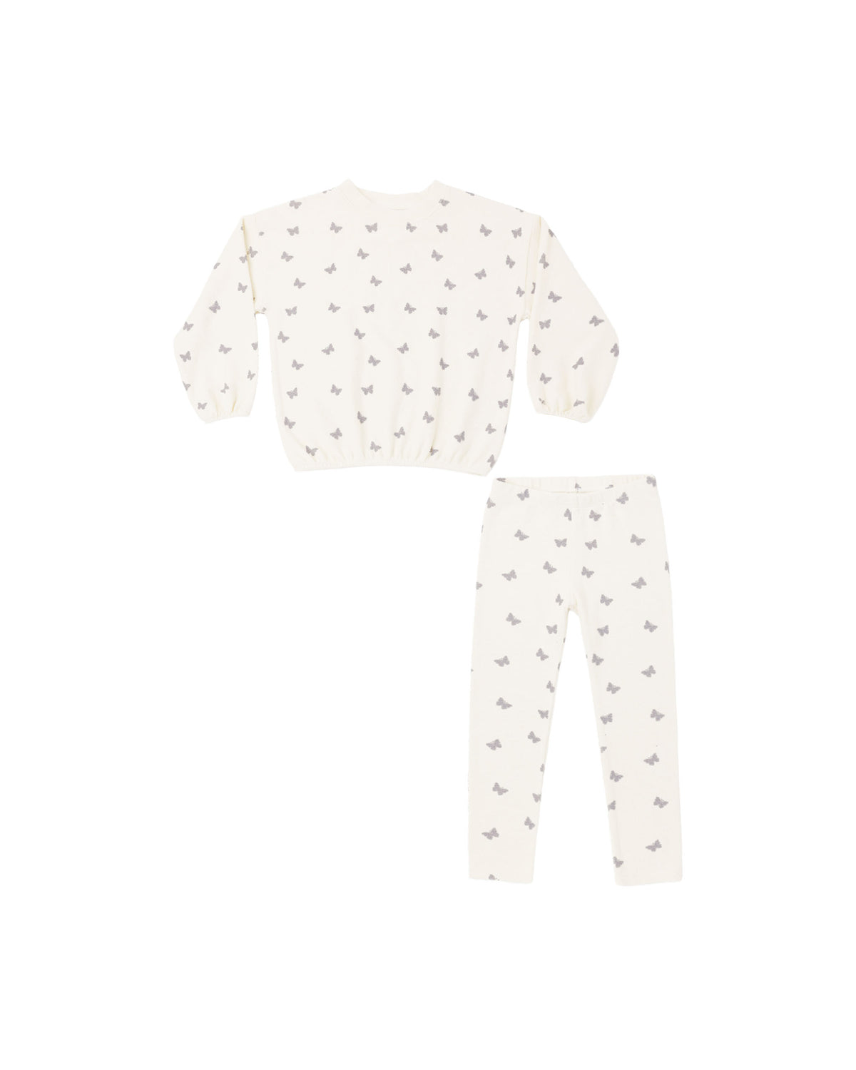 Spongey Knit Set - Butterfly Ditsy Natural
