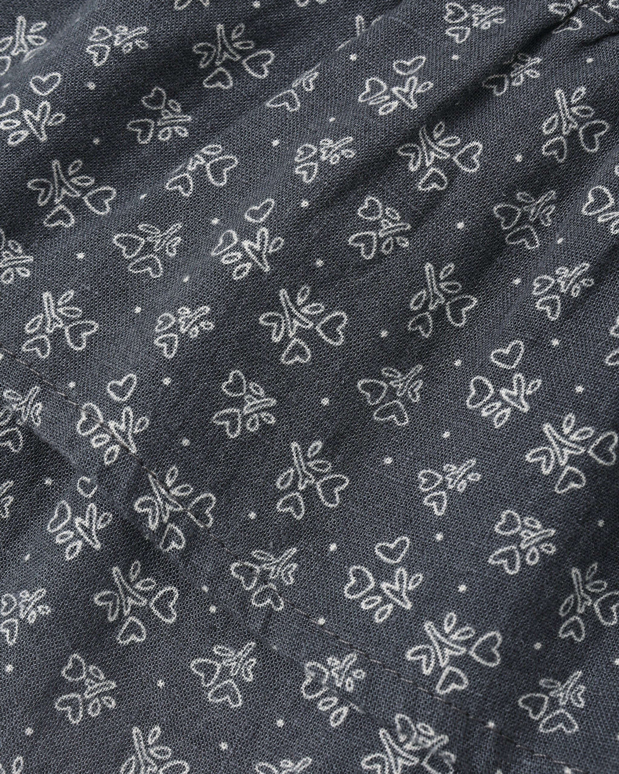 Tiered Mini Skirt Heart Ditsy - Midnight