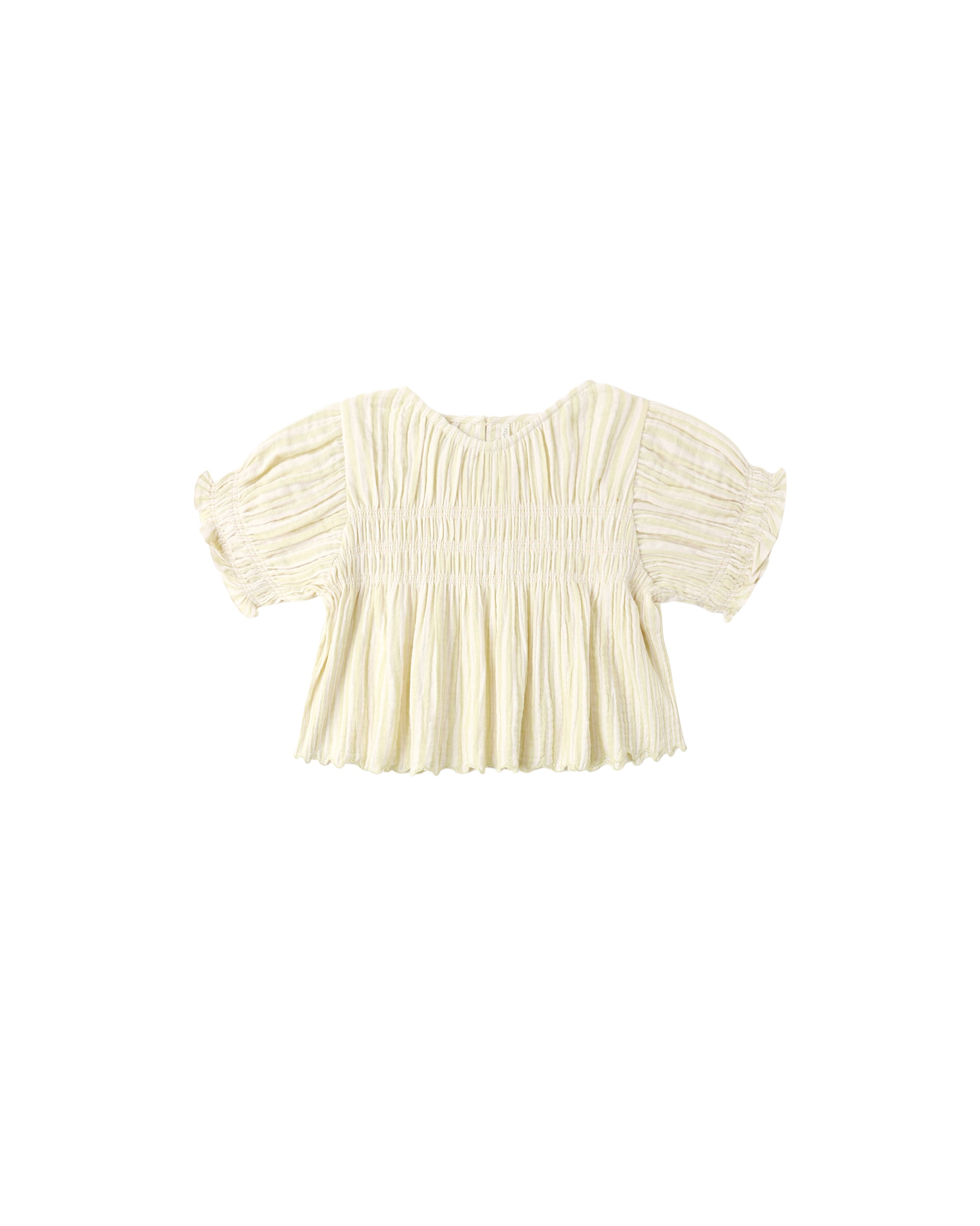 Colette Top || Citron Stripe