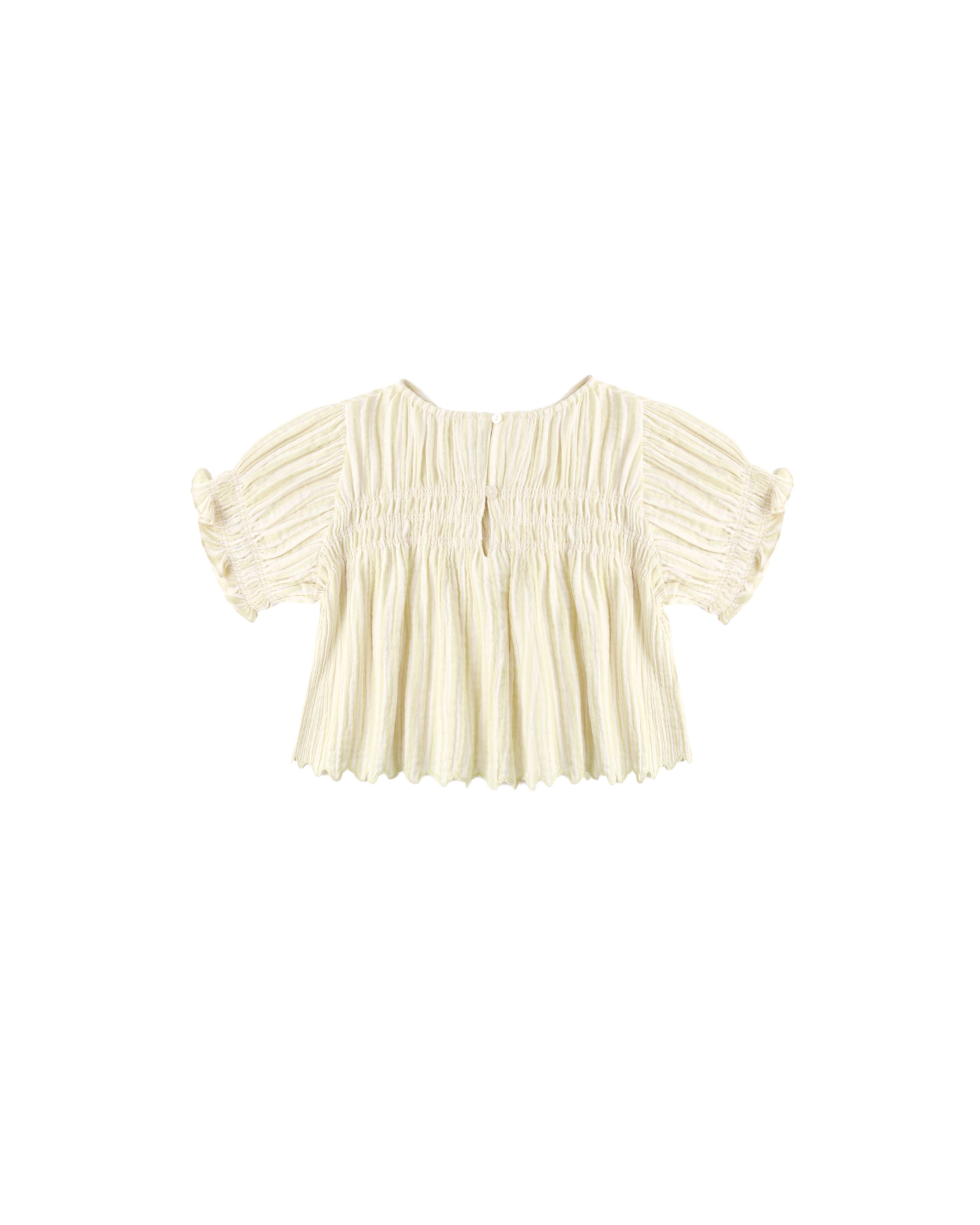 Colette Top || Citron Stripe