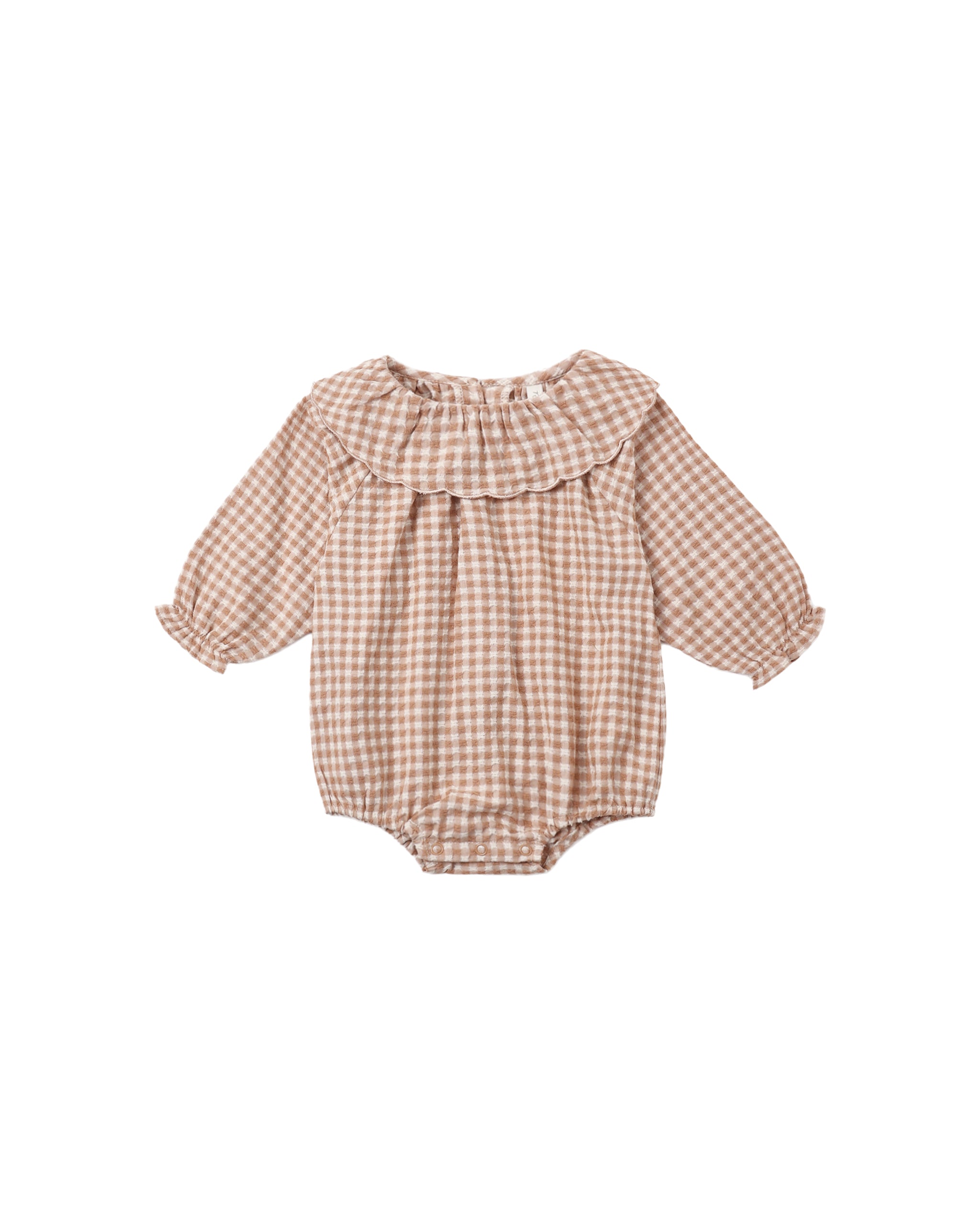 Colette Romper - Fawn Gingham