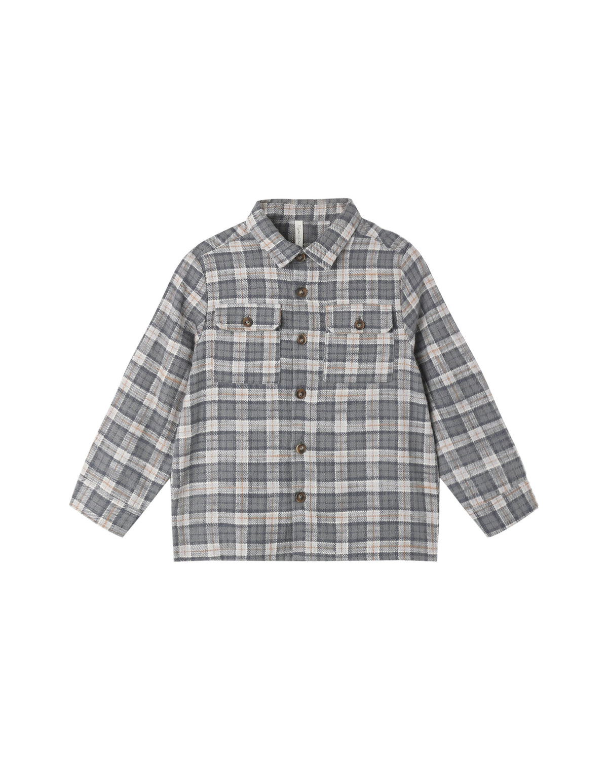 Pocketed Flannel Shirt - Winter Plaid Slate