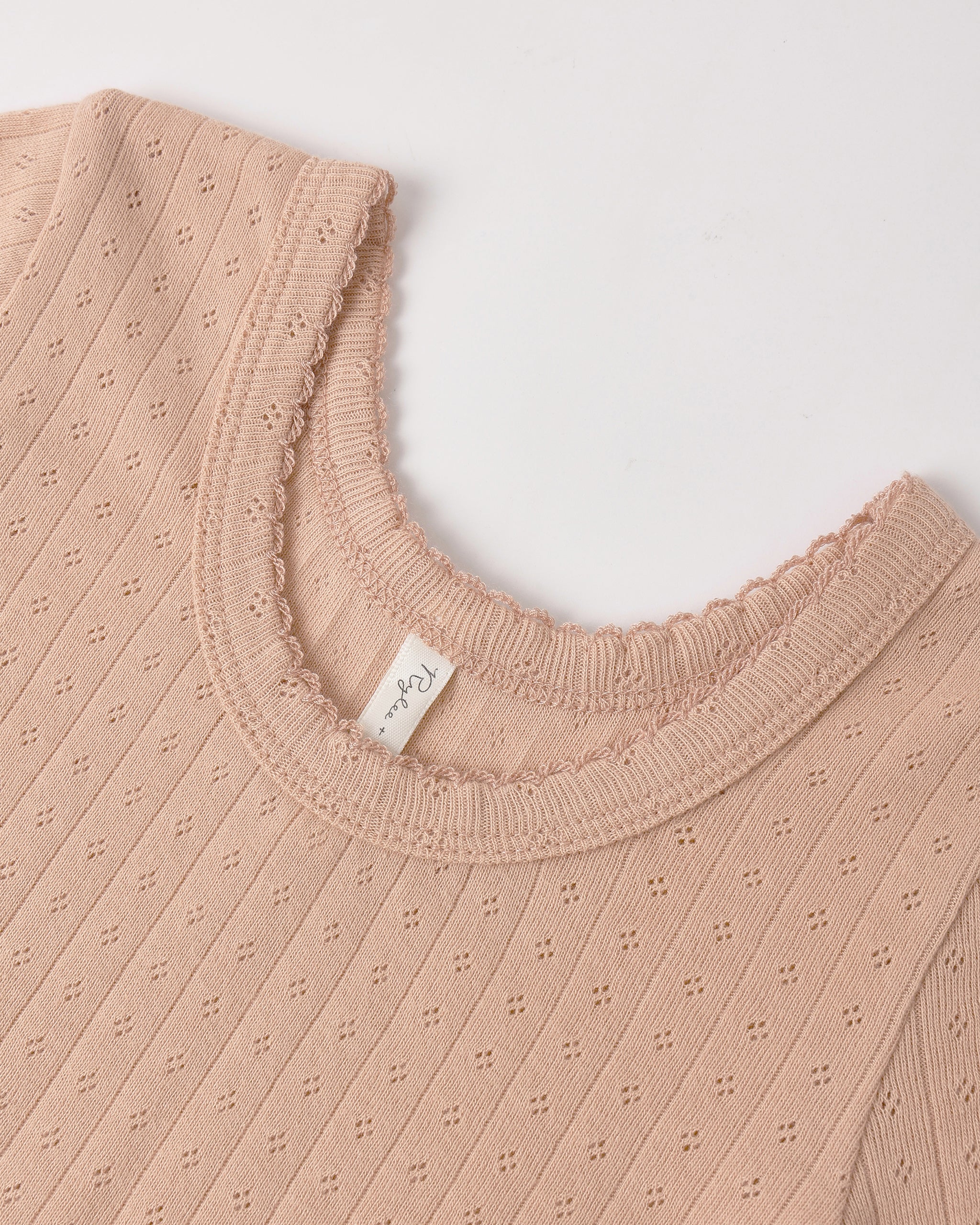 Pointelle Tee || Melon