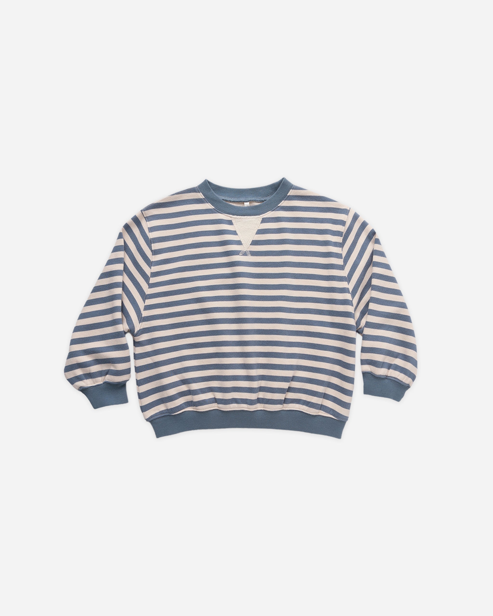 Oversized Crew || Marine Stripe
