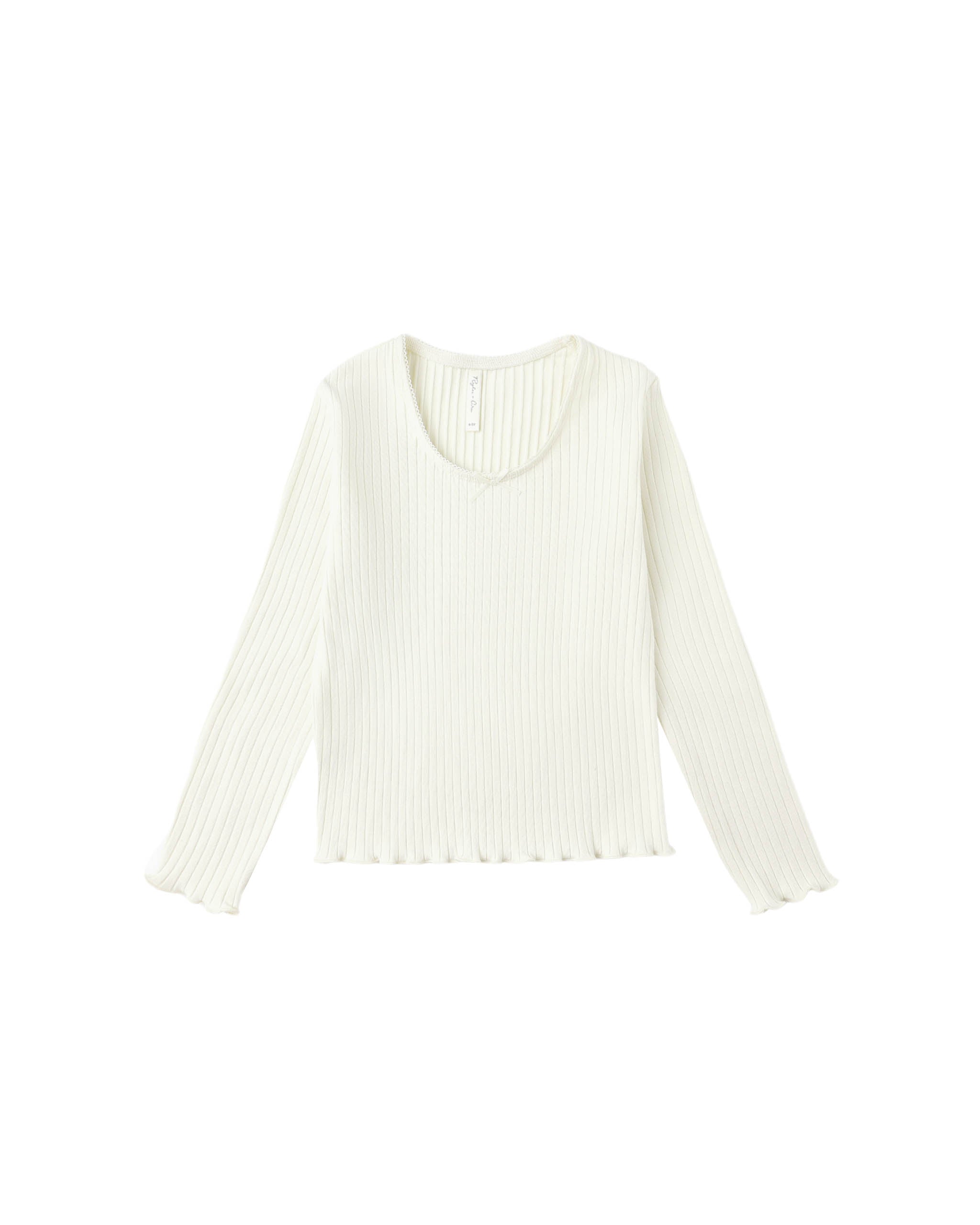 Ribbed Long Sleeve || Ivory