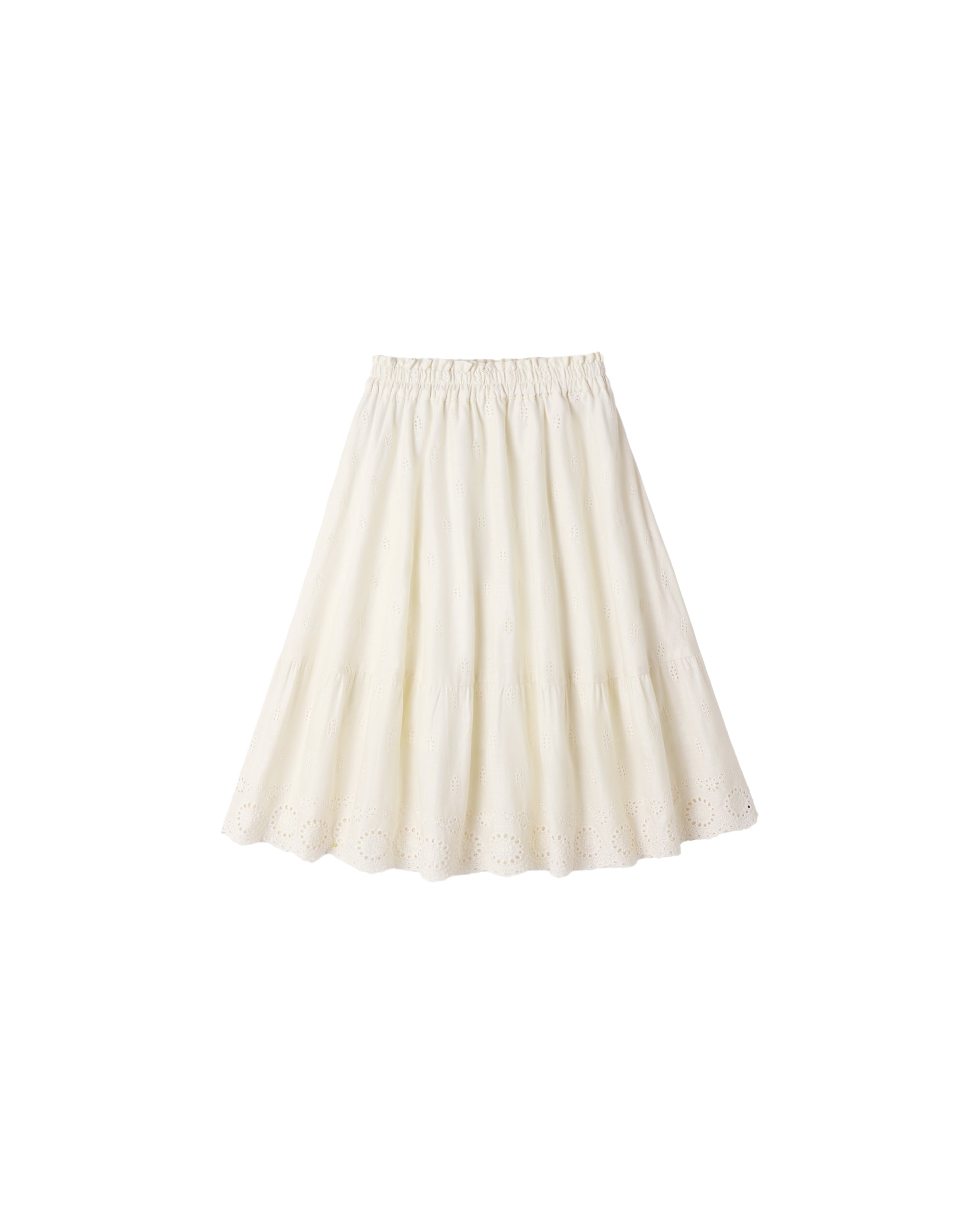 Rose Maxi Skirt || Ivory
