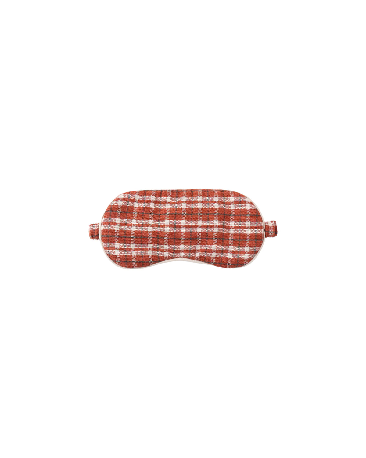 Sleep Mask - Ruby Plaid Natural