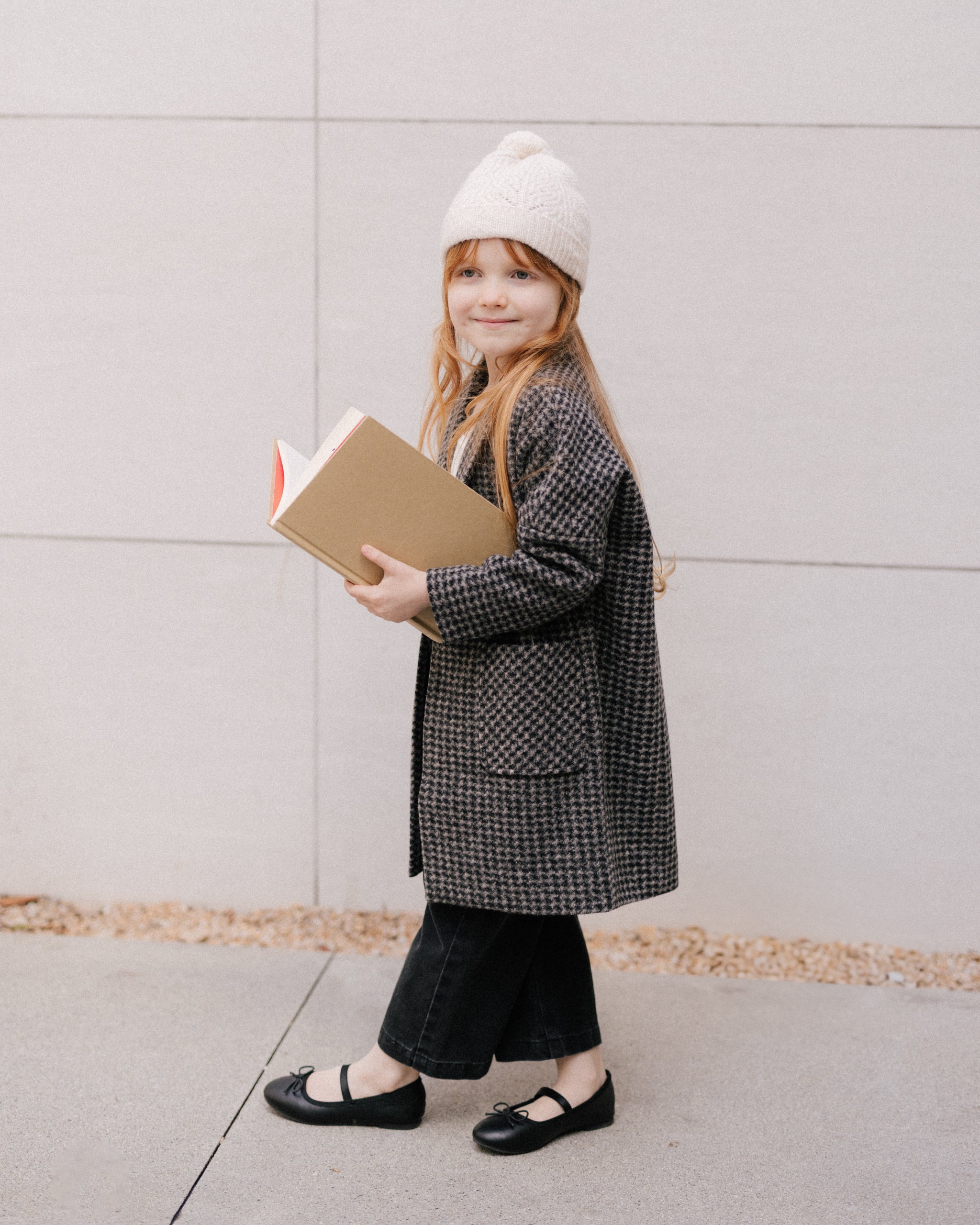 Longline Coat || Micro Check