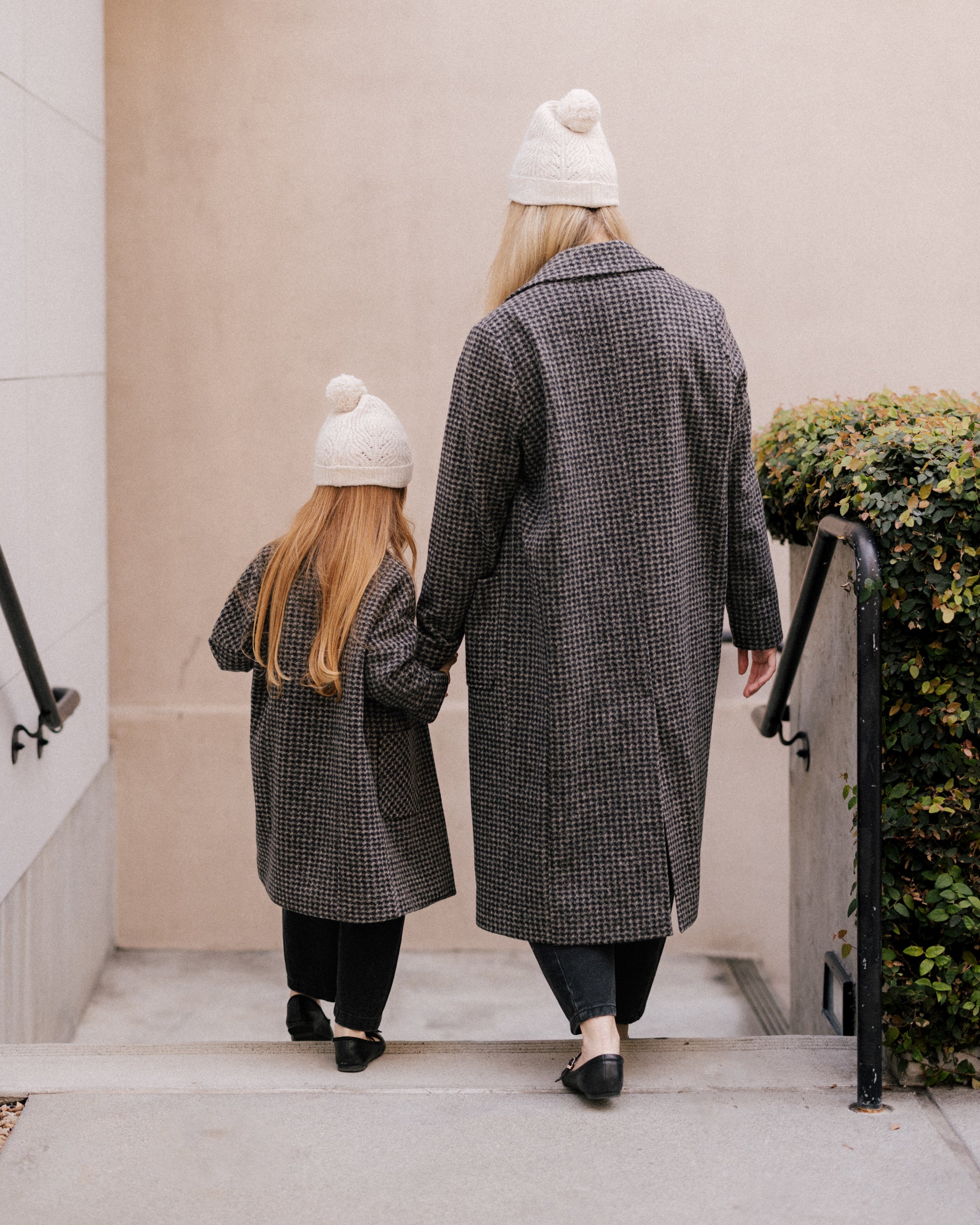 Longline Coat || Micro Check