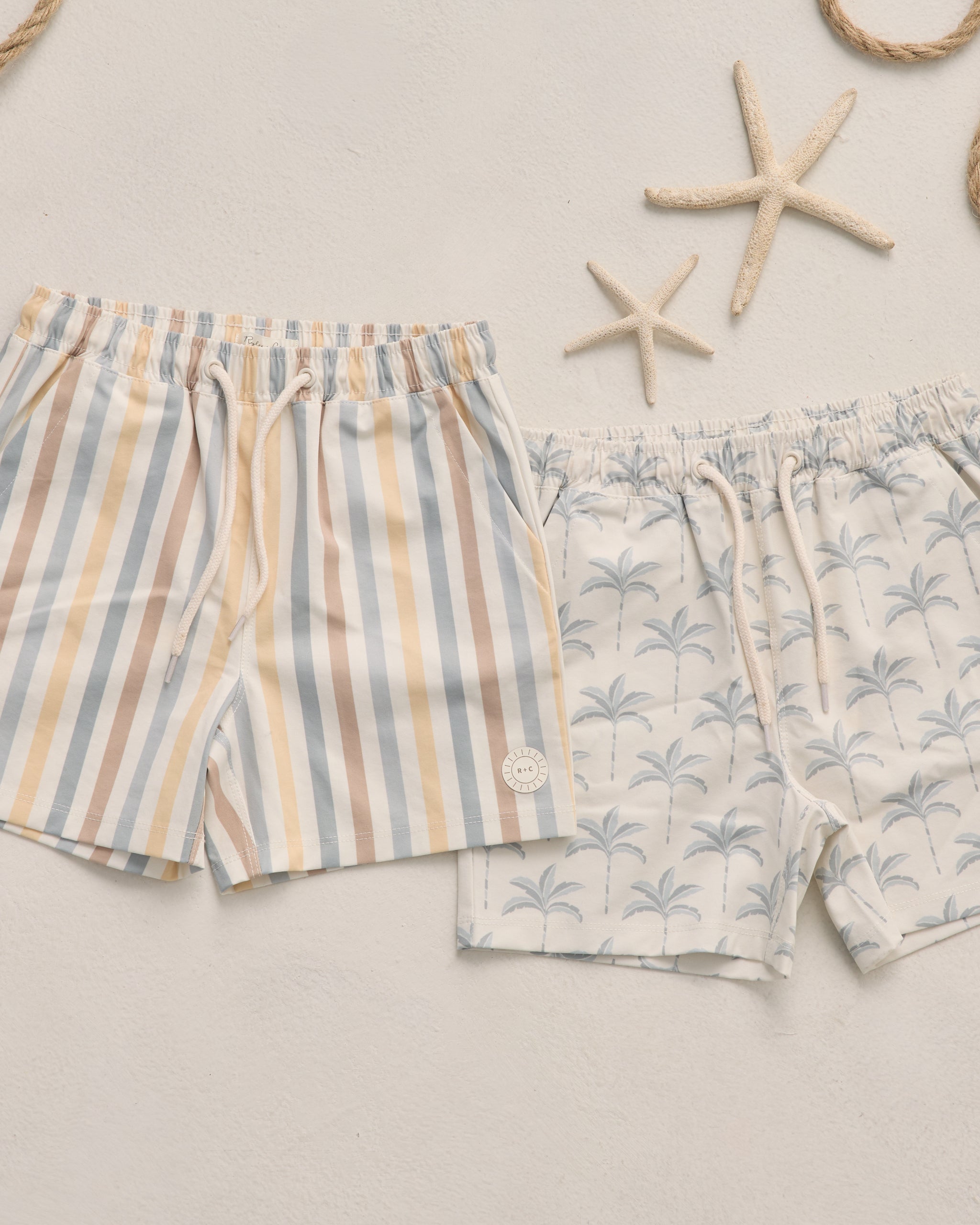 Boardshort Valencia Stripe - Natural