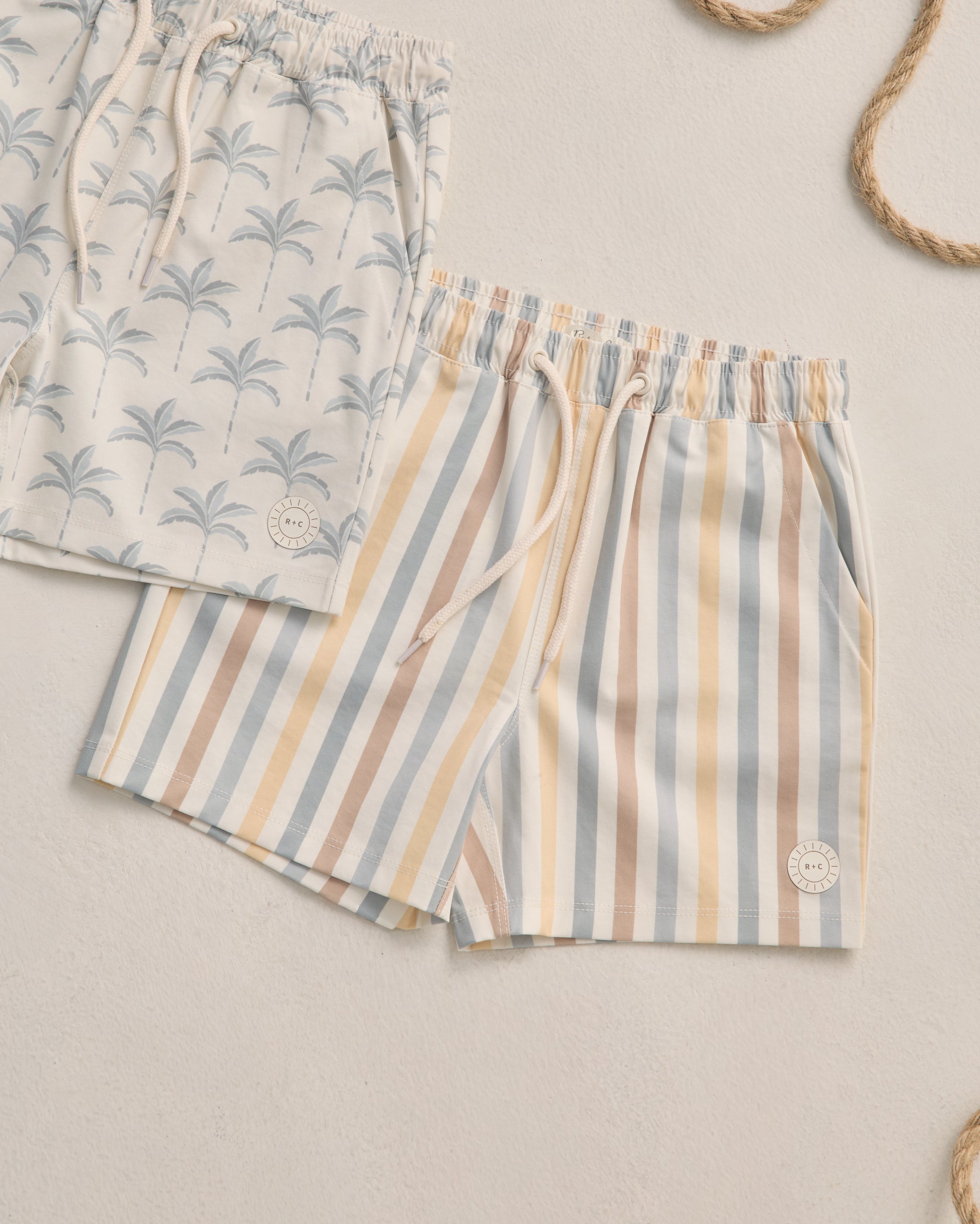 Boardshort Valencia Stripe - Natural