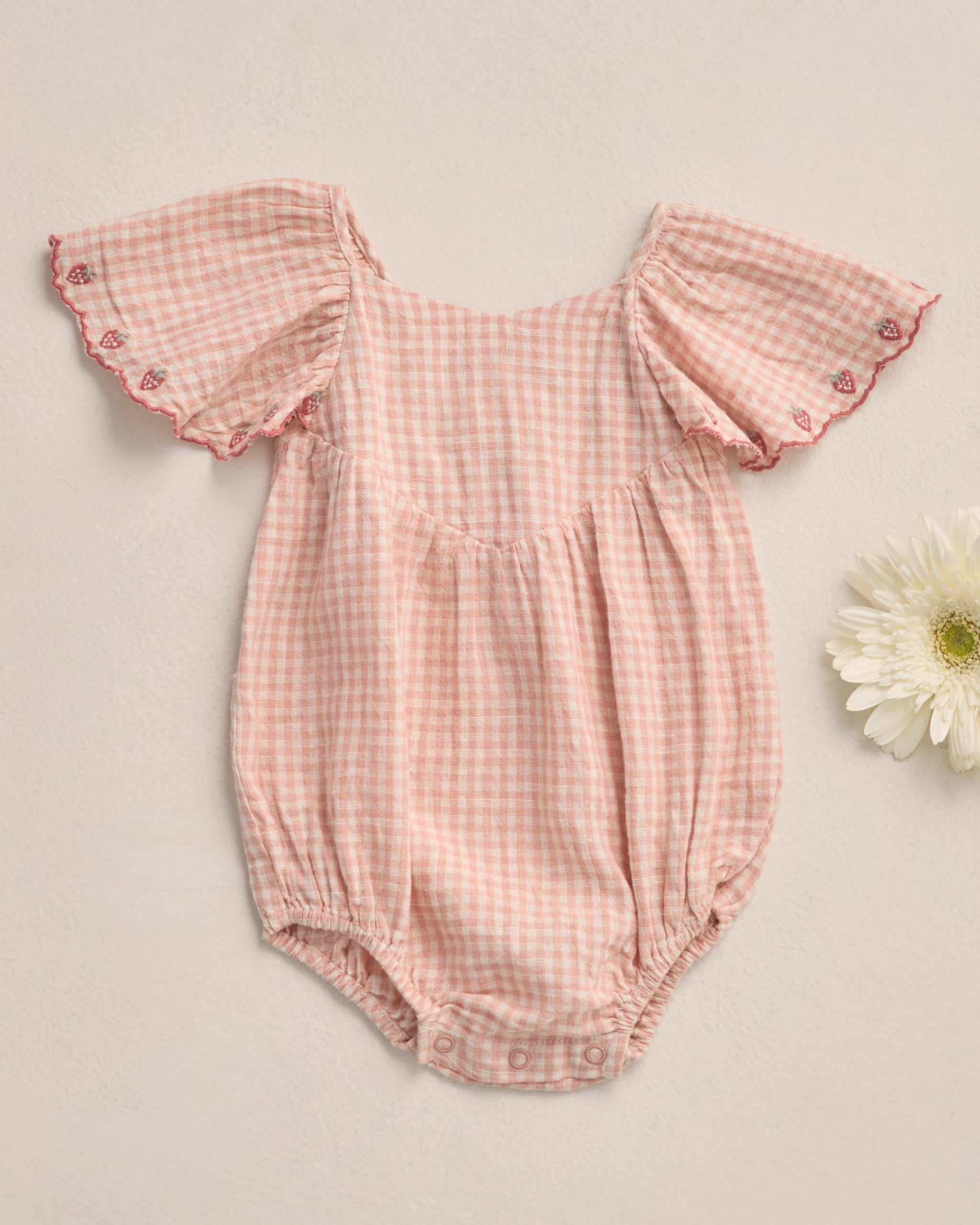 Roxy Romper || Petal Gingham
