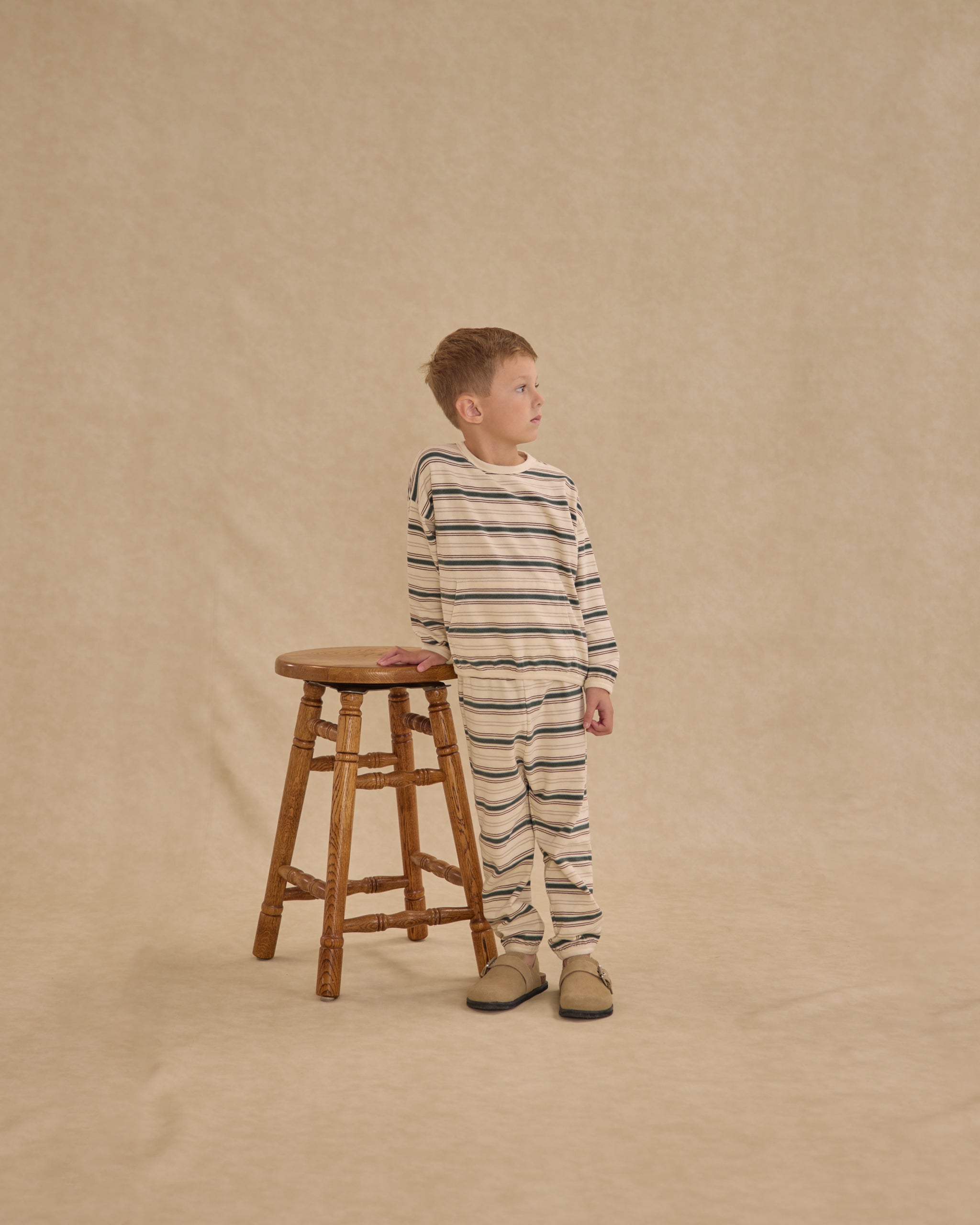 Relaxed Set || Retro Stripe - Stone