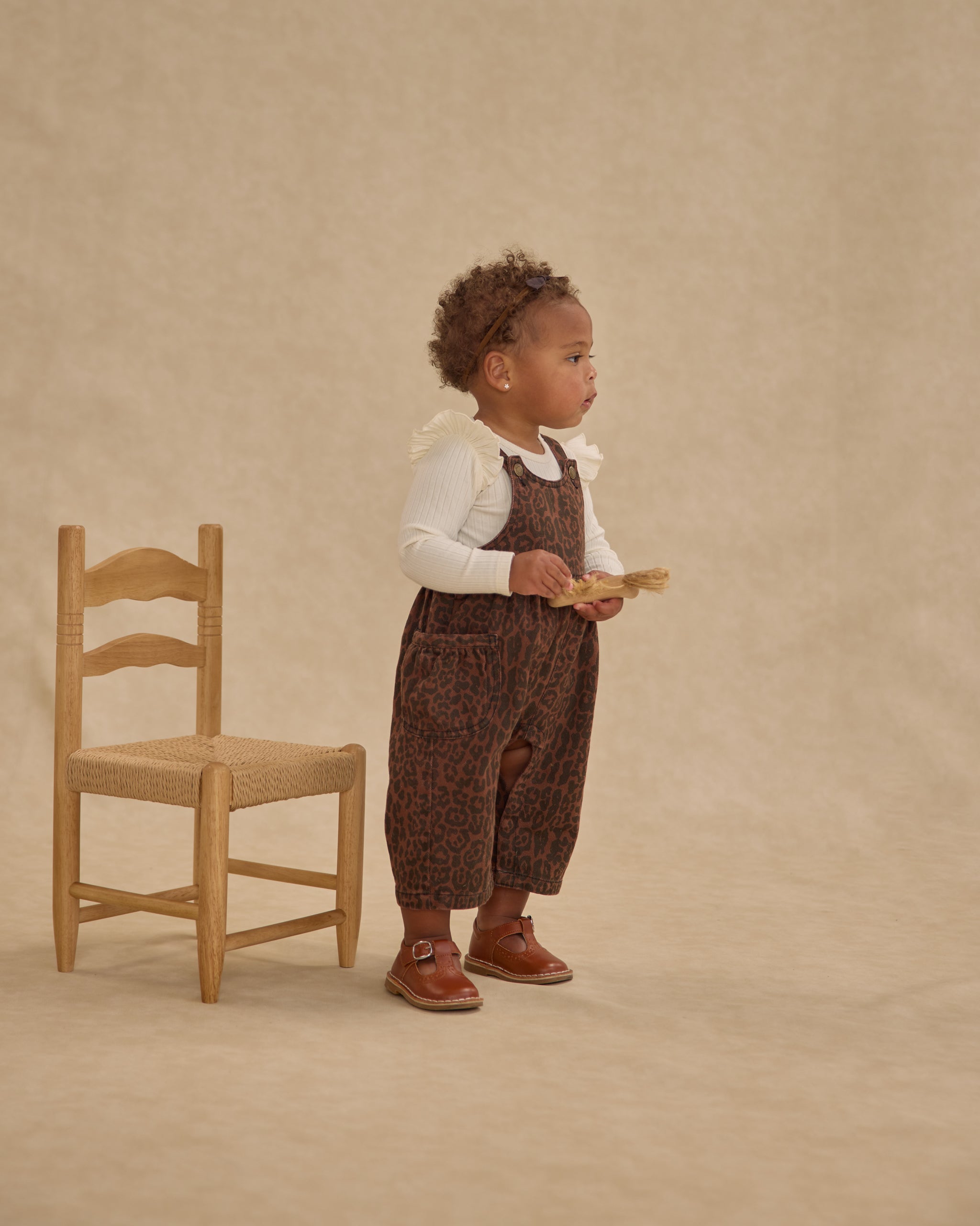 Wide Leg Overall || Leopard