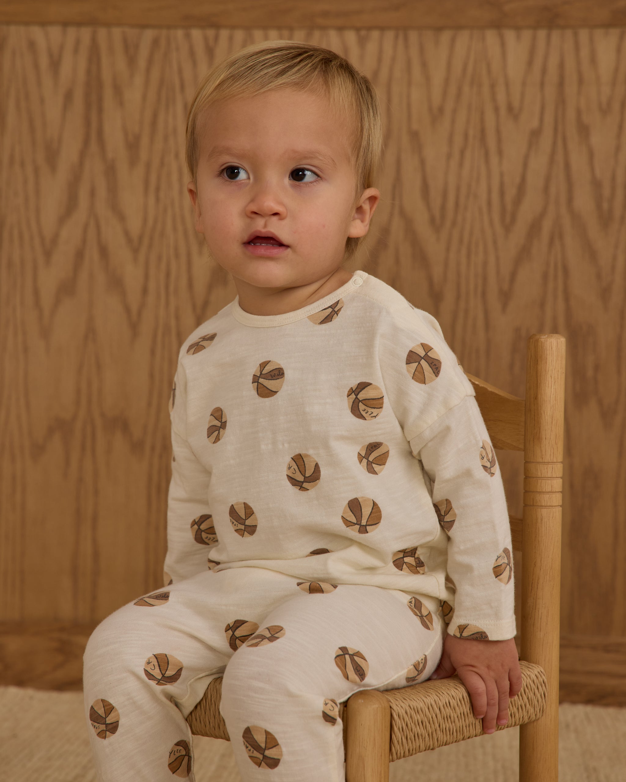Long Sleeve Tee + Pant Set || Basketball