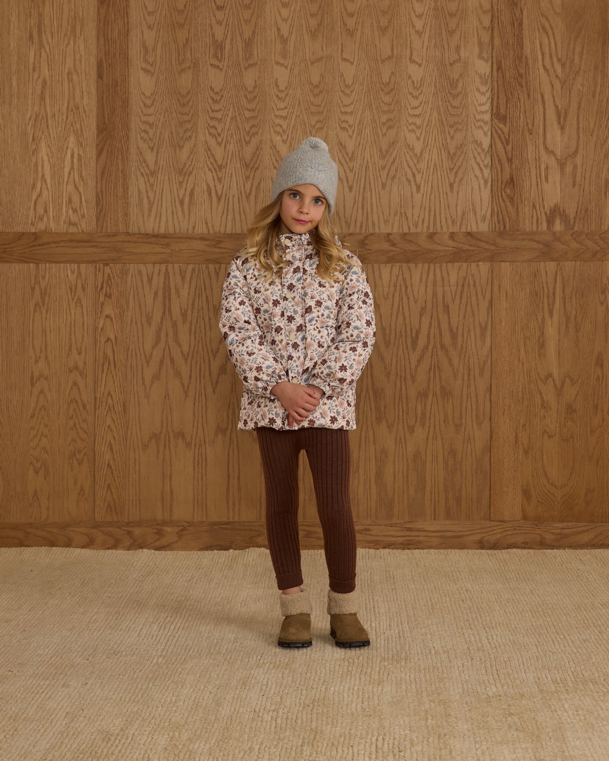 Cuffed Legging || Brown