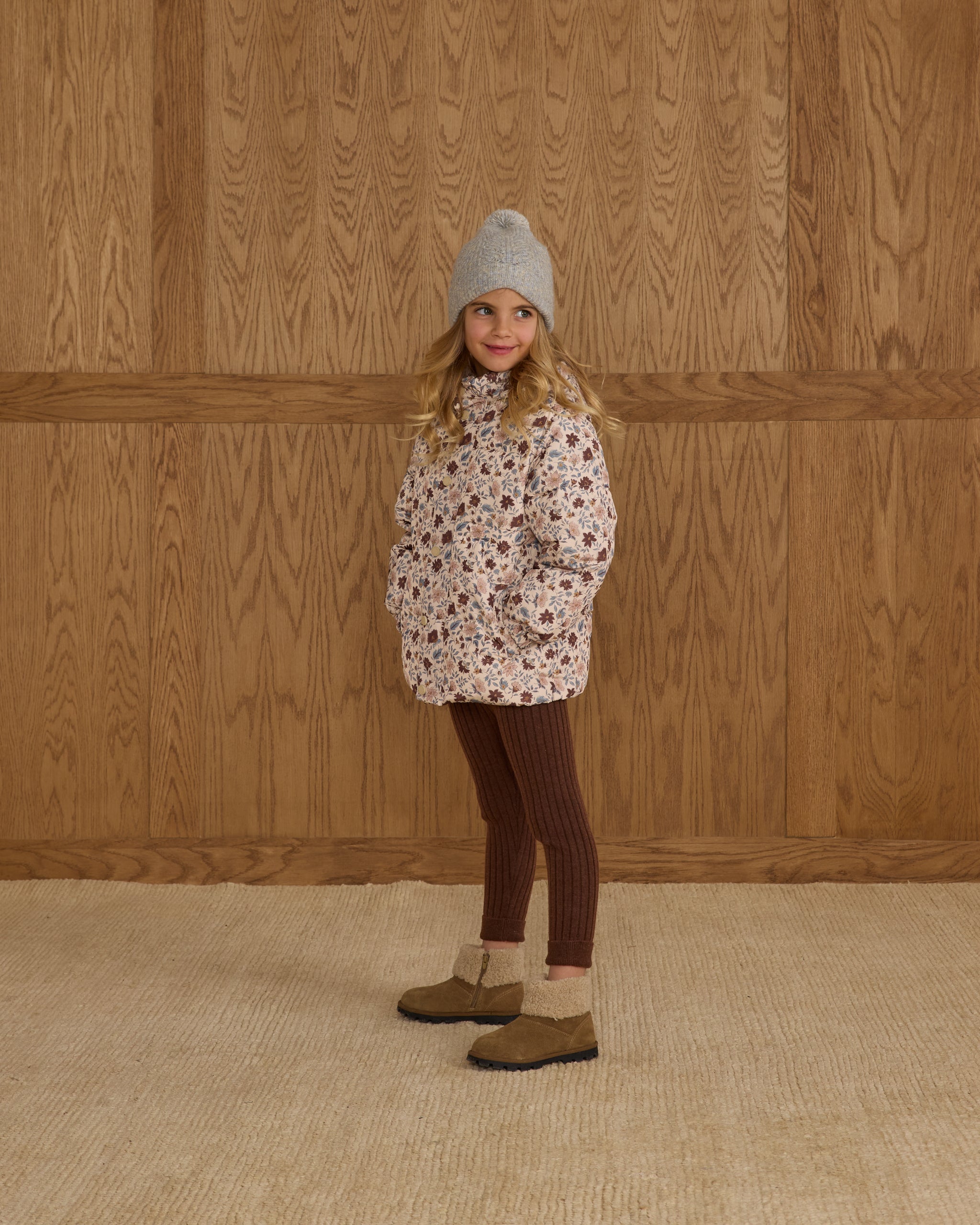 Cuffed Legging || Brown