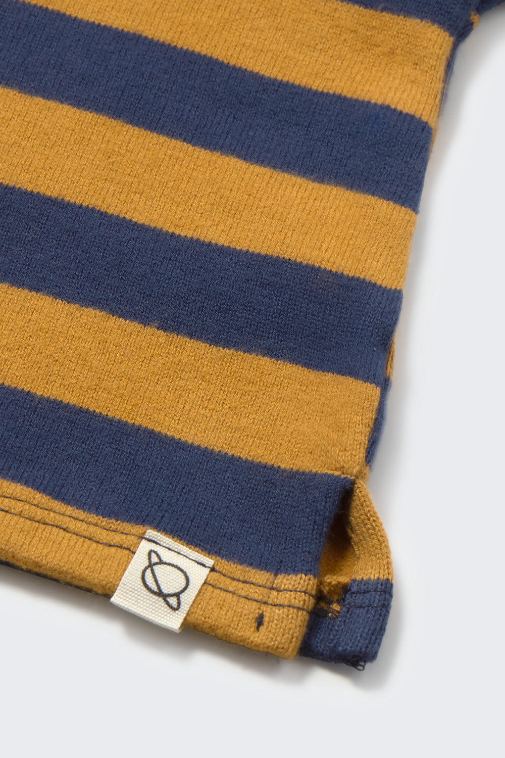 Remo Striped Brushed Soft Knit Baby Sweater - Navy Biscuit