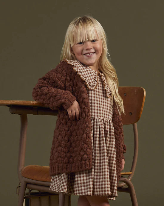 Camille Dress || Brown Gingham
