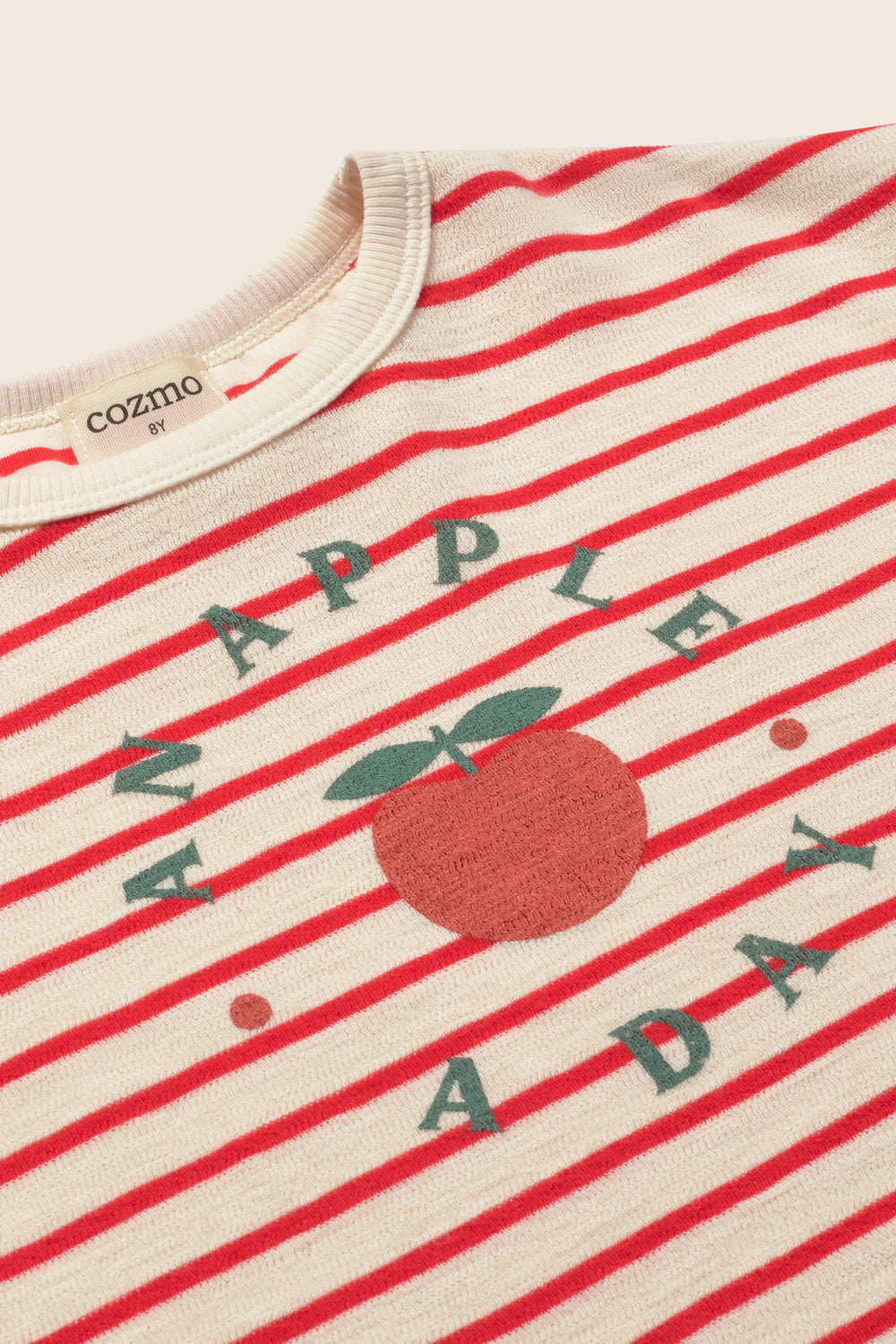 Selva Double-Faced Striped Cotton T-Shirt - Tomato