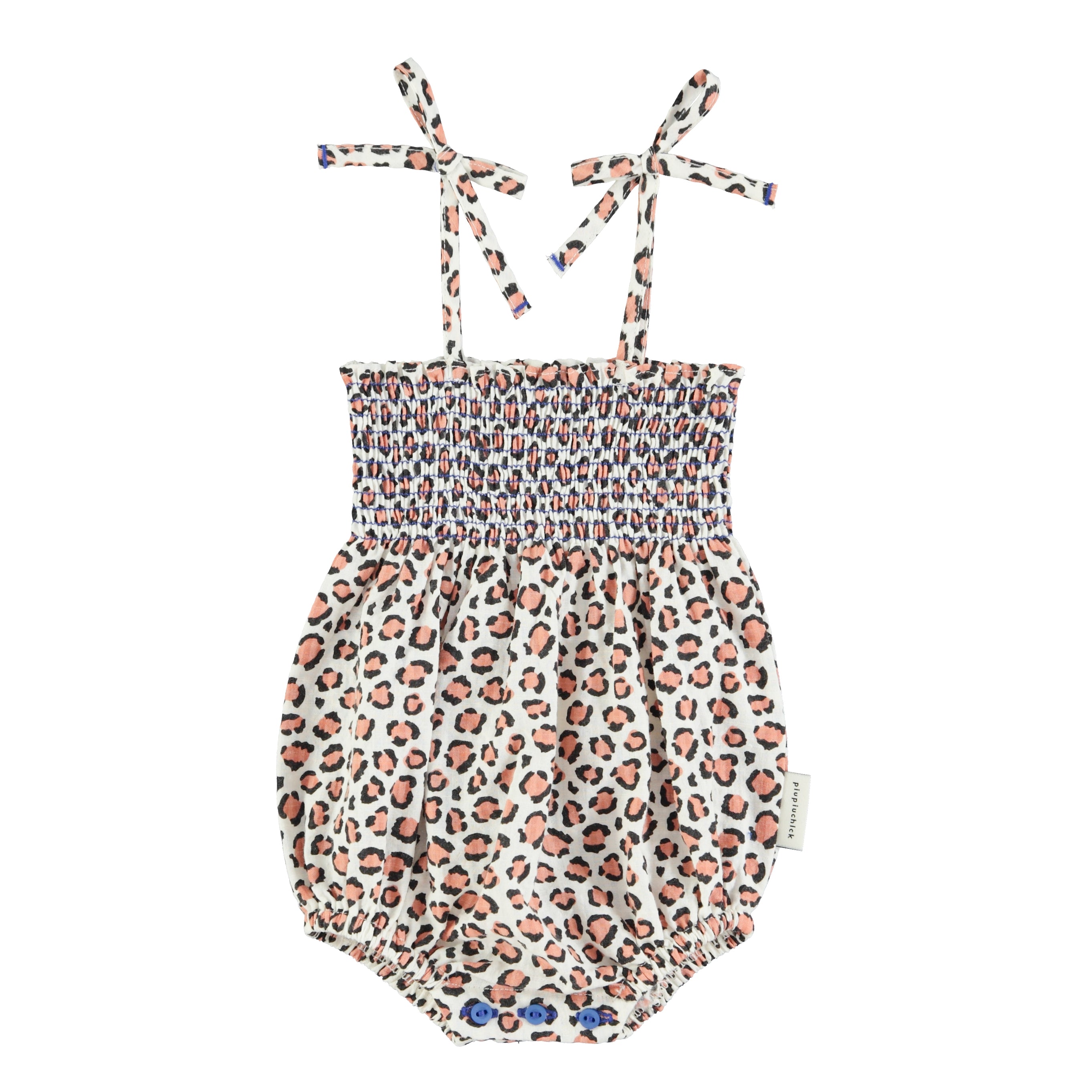 Baby Romper | Ecru Animal Print