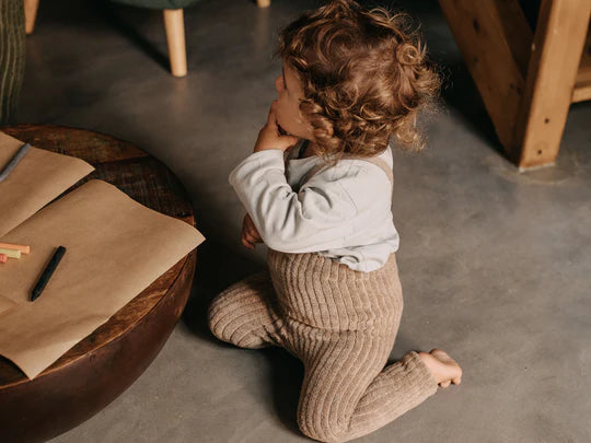 Granny Teddy Footless Cotton Tights (GOTS)