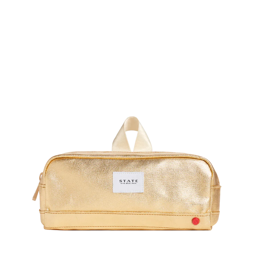 Clinton Pencil Case - Gold