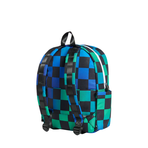 Kane Backpack - Blue Checkerboard