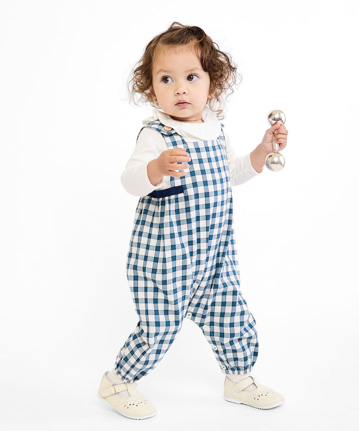 Scout Baby Overall - Blue Picnic Check