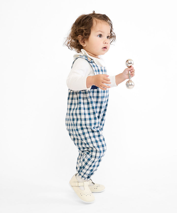 Scout Baby Overall - Blue Picnic Check